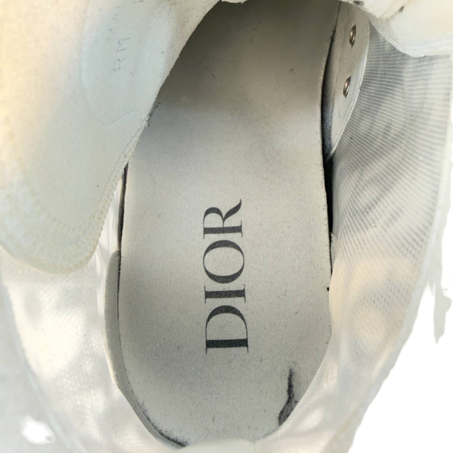 Christian Dior B23 High Sneaker Gr. 40 Grau Oblique Monogram