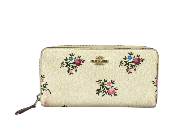 Coach Long Zippy Wallet White