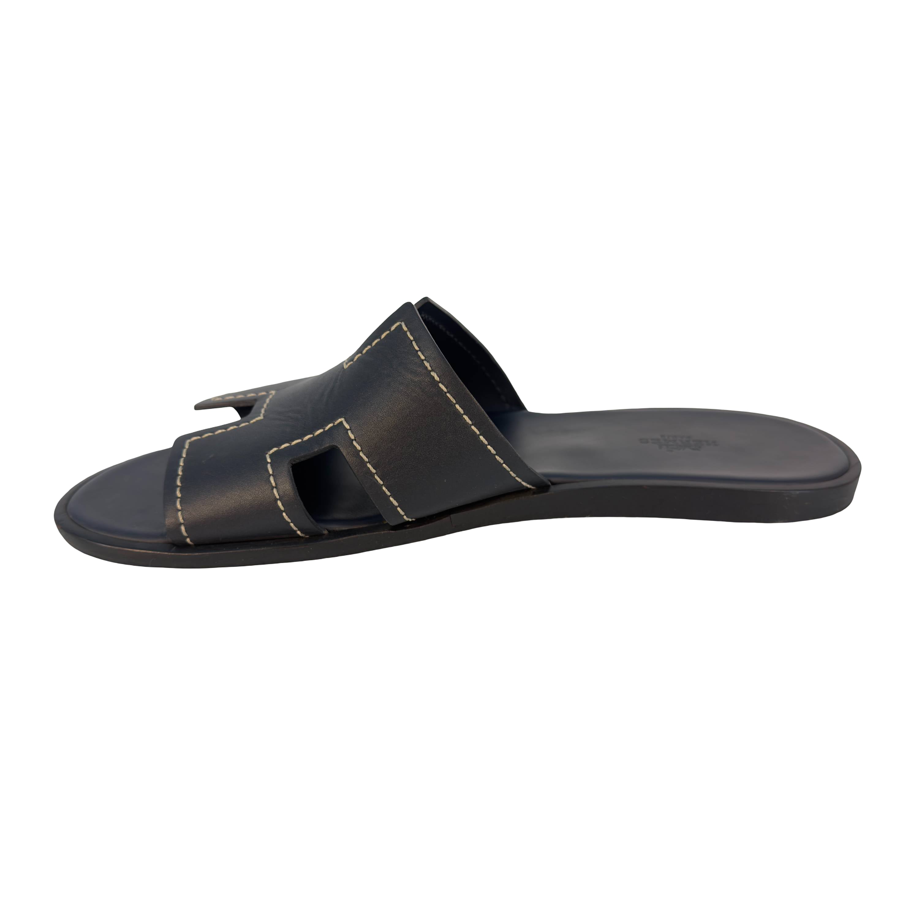 Hermès Izmir Sandale Gr. 44 Schwarz Leder
