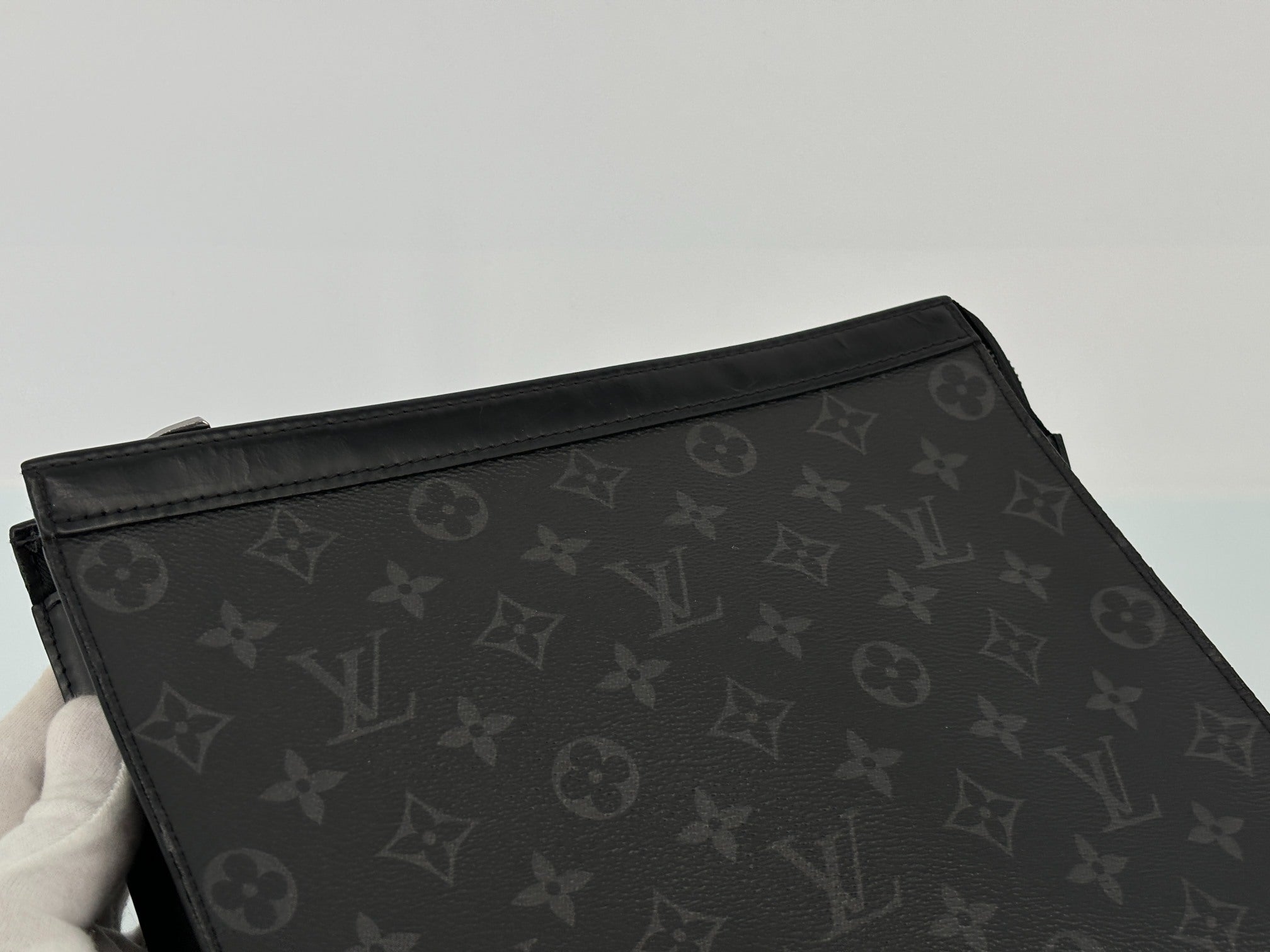 Louis Vuitton Pochette Voyage MM Monogram Eclipse Canvas