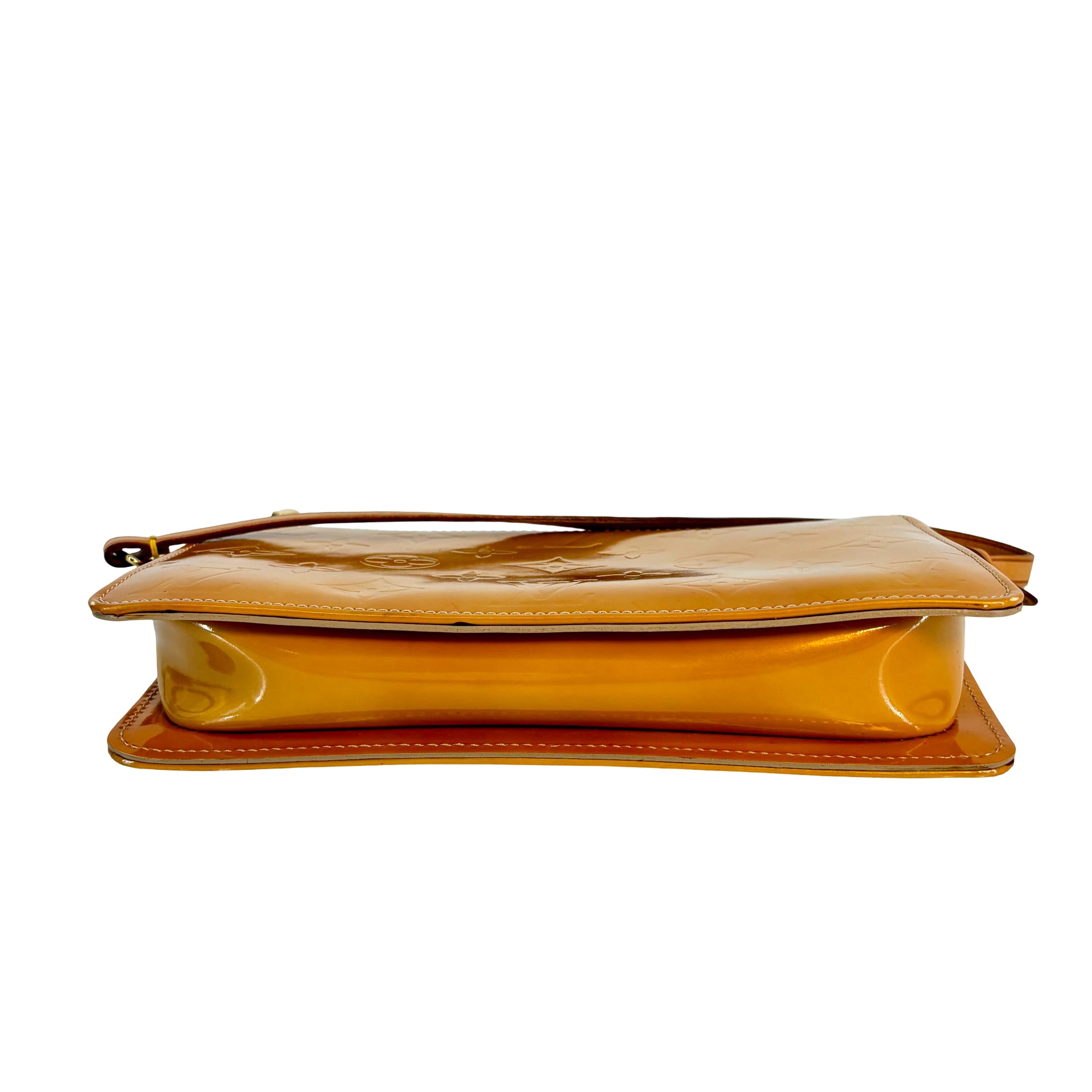 Louis Vuitton Pochette Lexington Yellow Vernis Monogram Leather