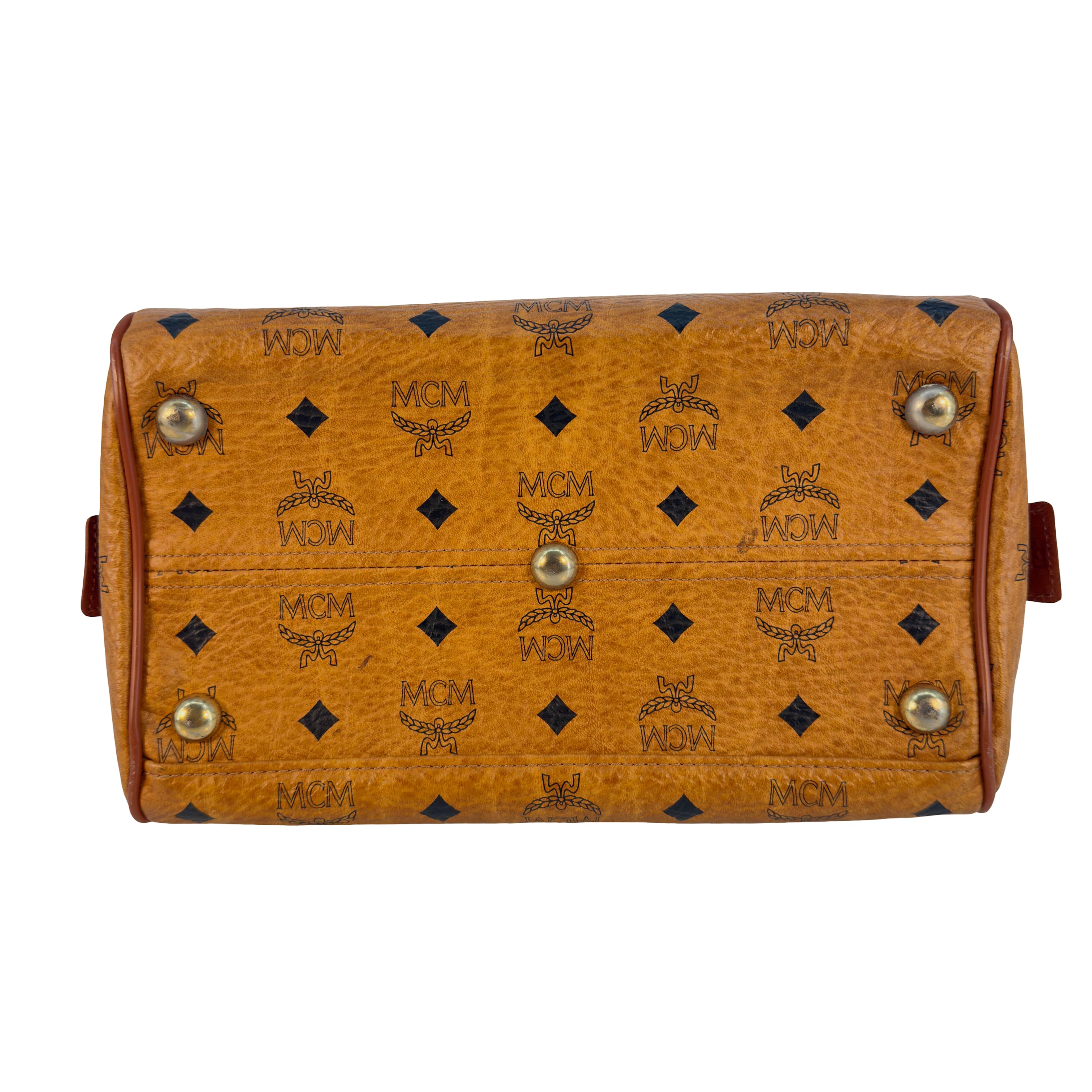 MCM Boston Bag Braun Visetos Monogram
