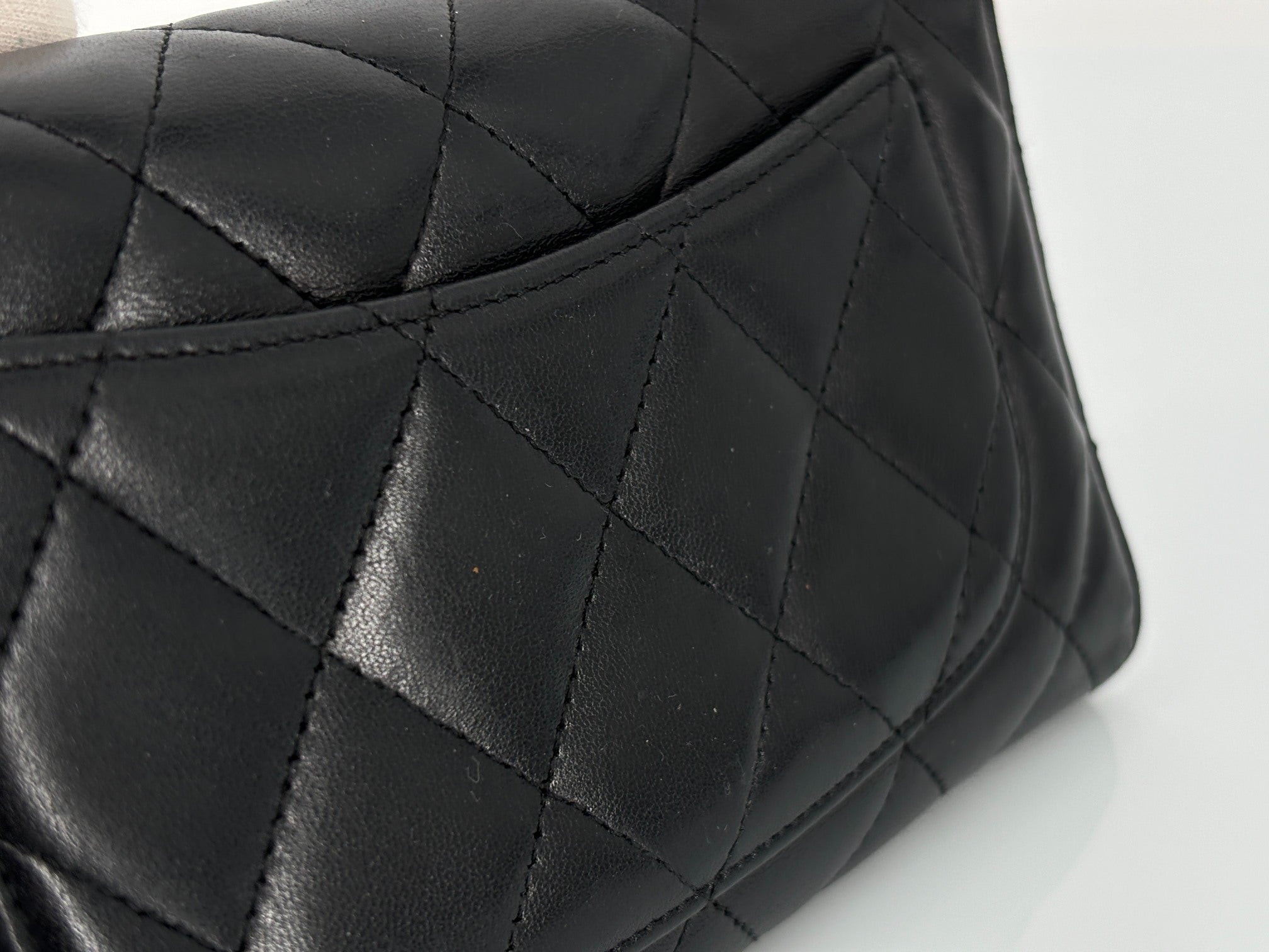 Chanel Timeless / Classic Matelasse Flap Wallet Black Leather