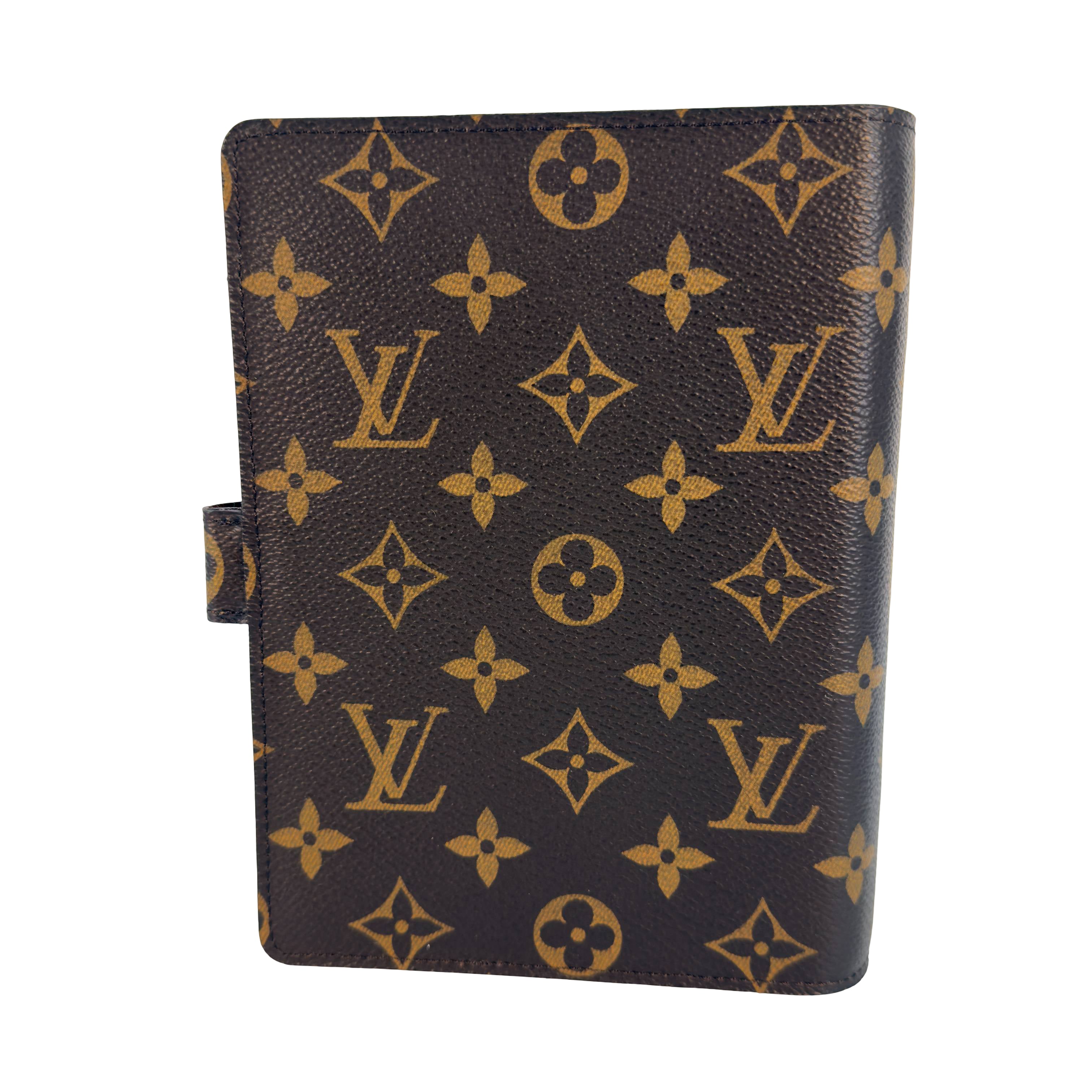 Louis Vuitton Agenda MM Braun Monogram Canvas