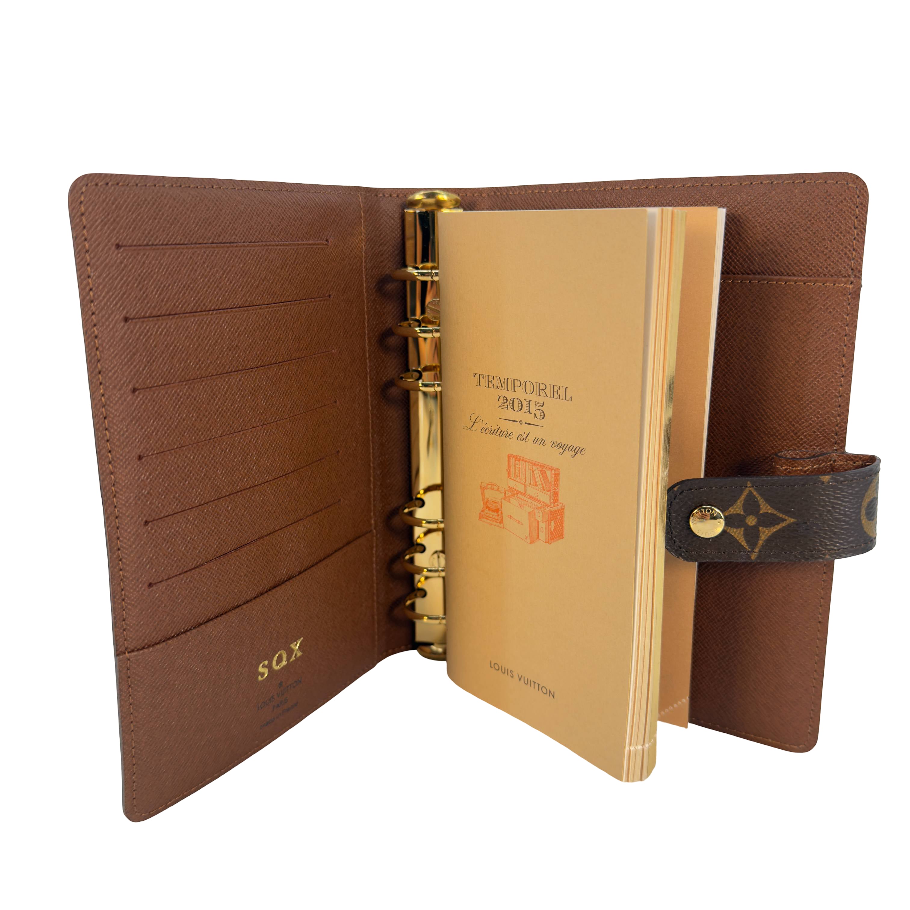 Louis Vuitton Agenda MM Braun Monogram Canvas