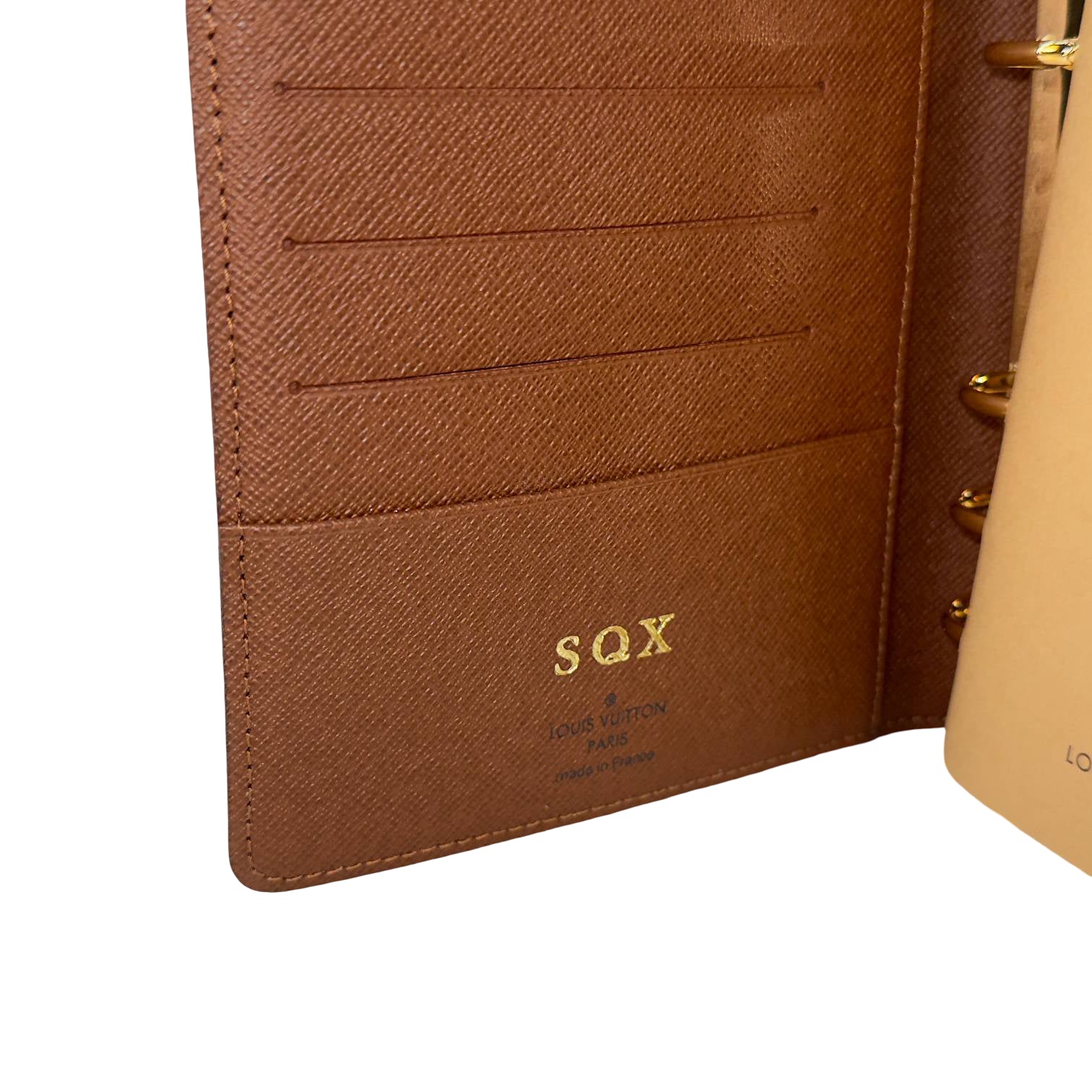 Louis Vuitton Agenda MM Braun Monogram Canvas