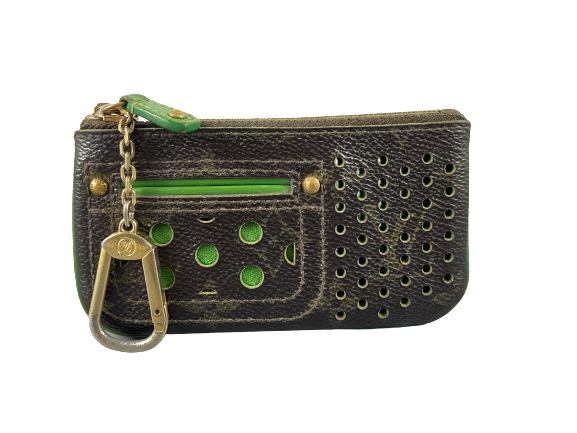 Louis Vuitton Perforated Pochette Cles Key Pouch Monogram Canvas