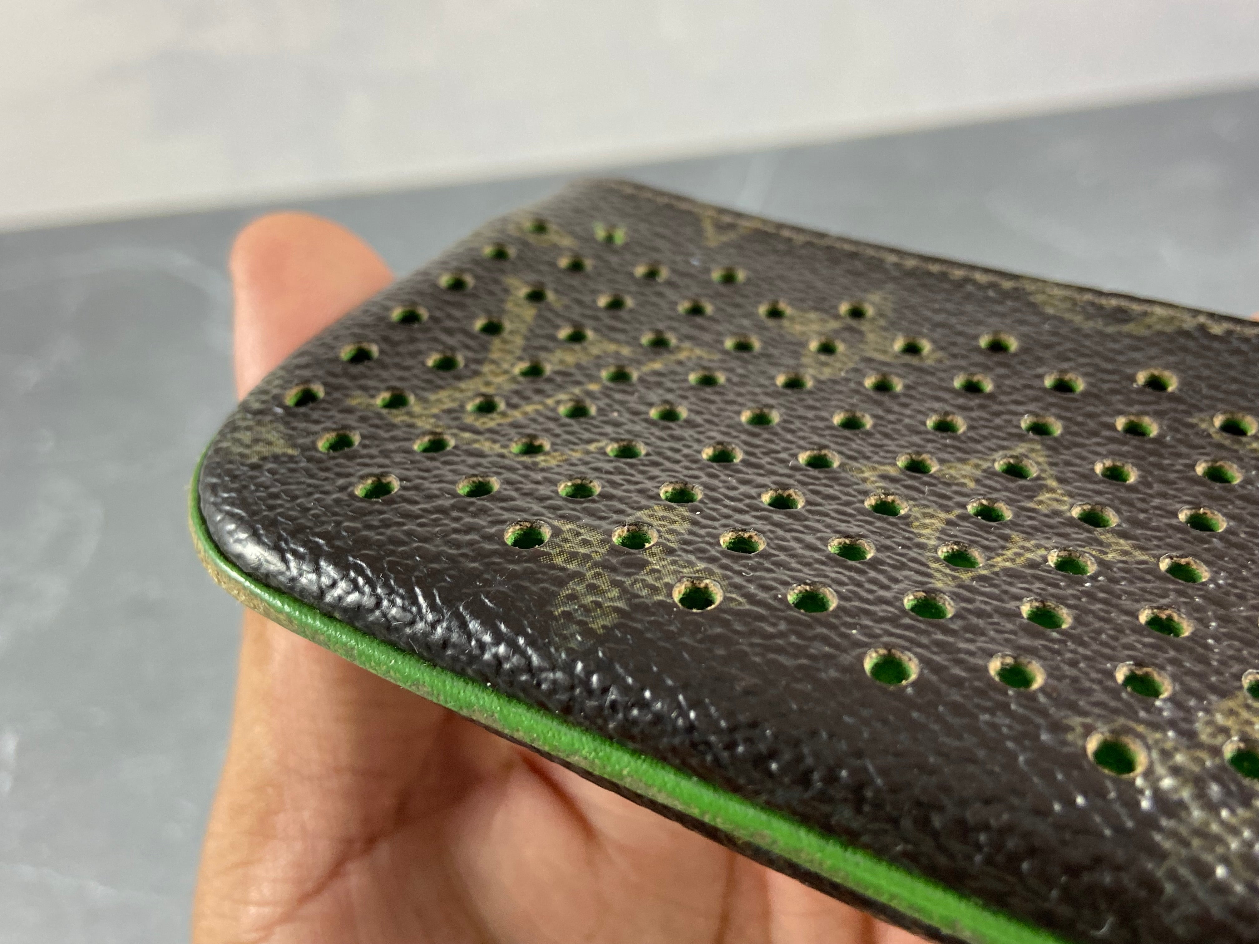 Louis Vuitton Perforated Pochette Cles Key Pouch Monogram Canvas