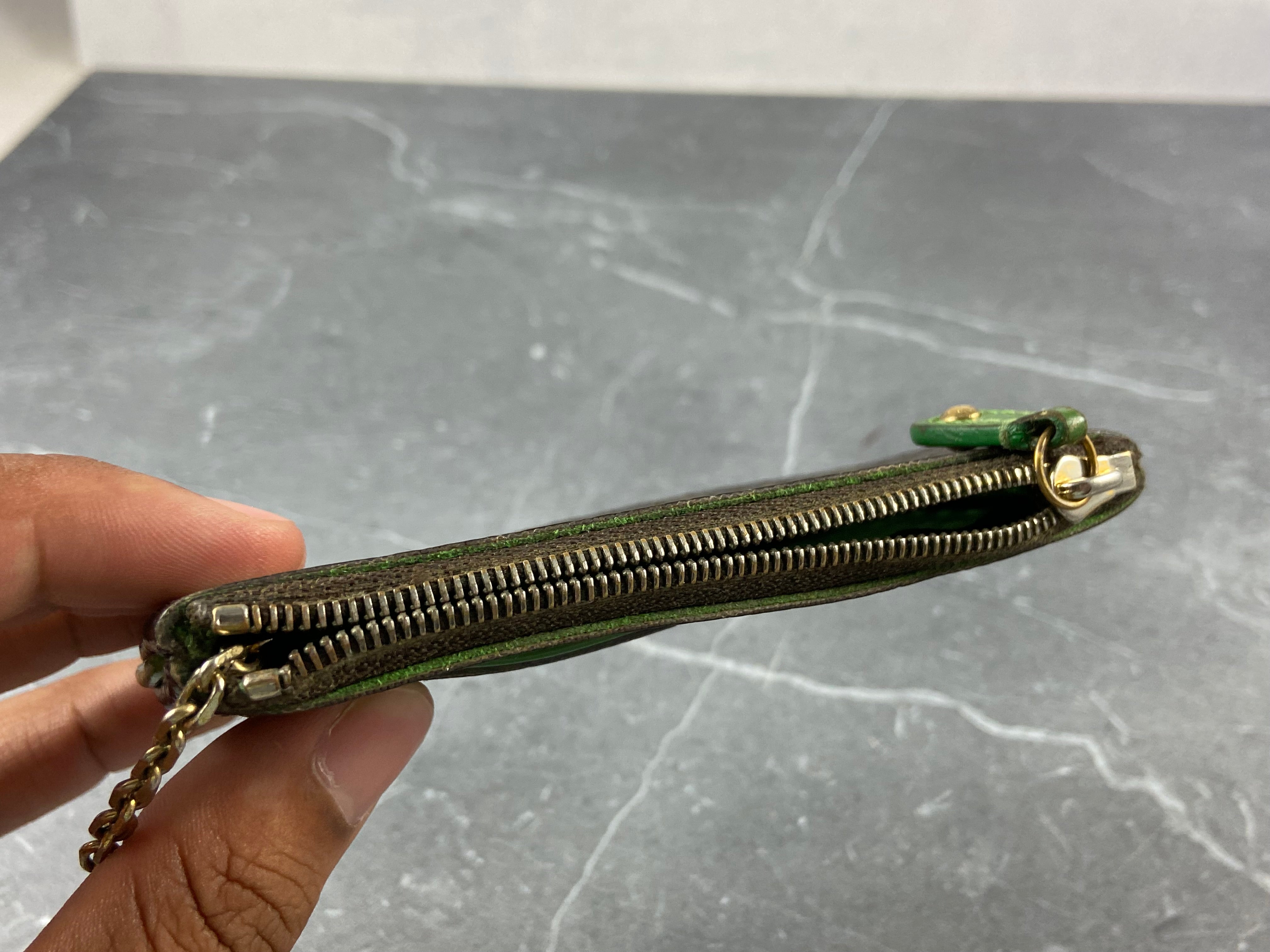 Louis Vuitton Perforated Pochette Cles Key Pouch Monogram Canvas