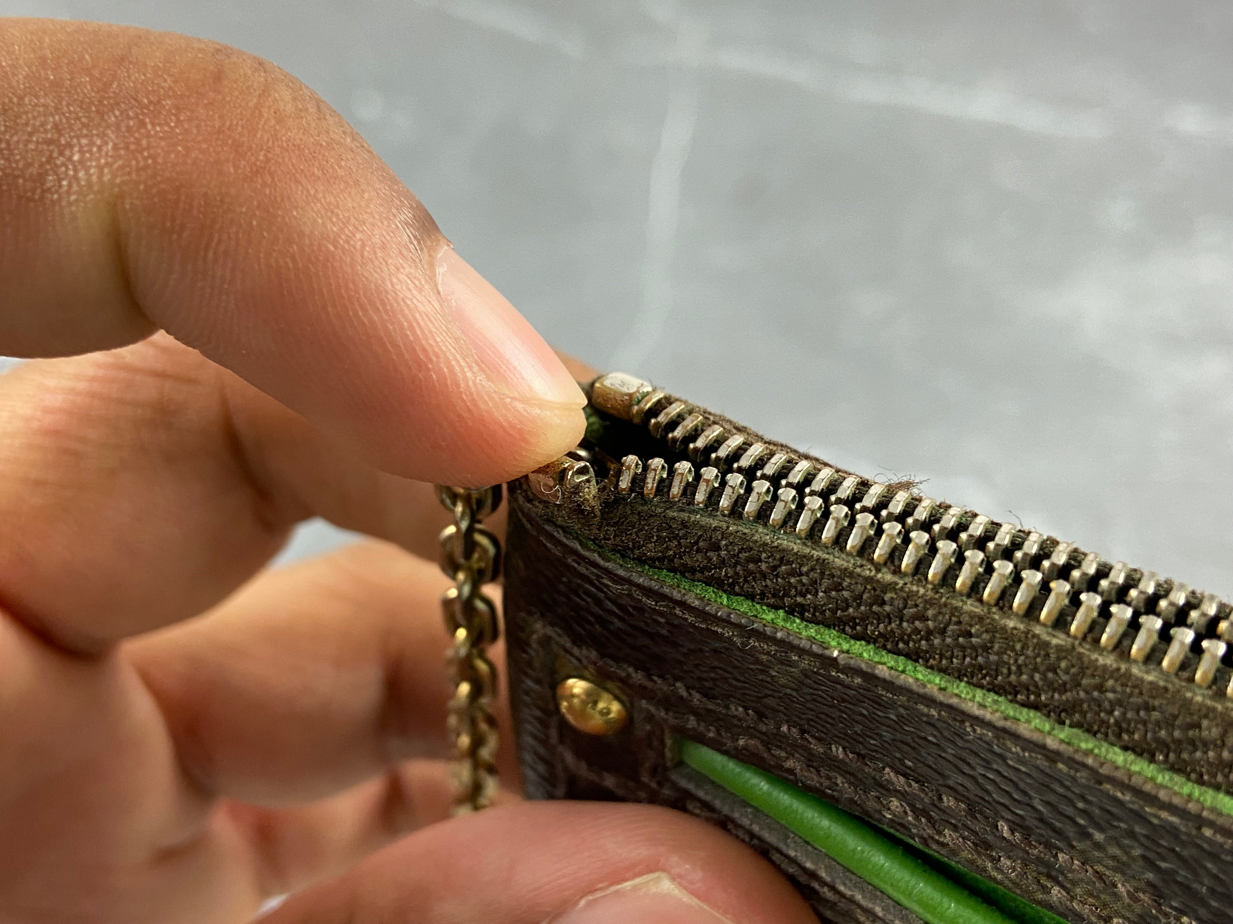 Louis Vuitton Perforated Pochette Cles Key Pouch Monogram Canvas