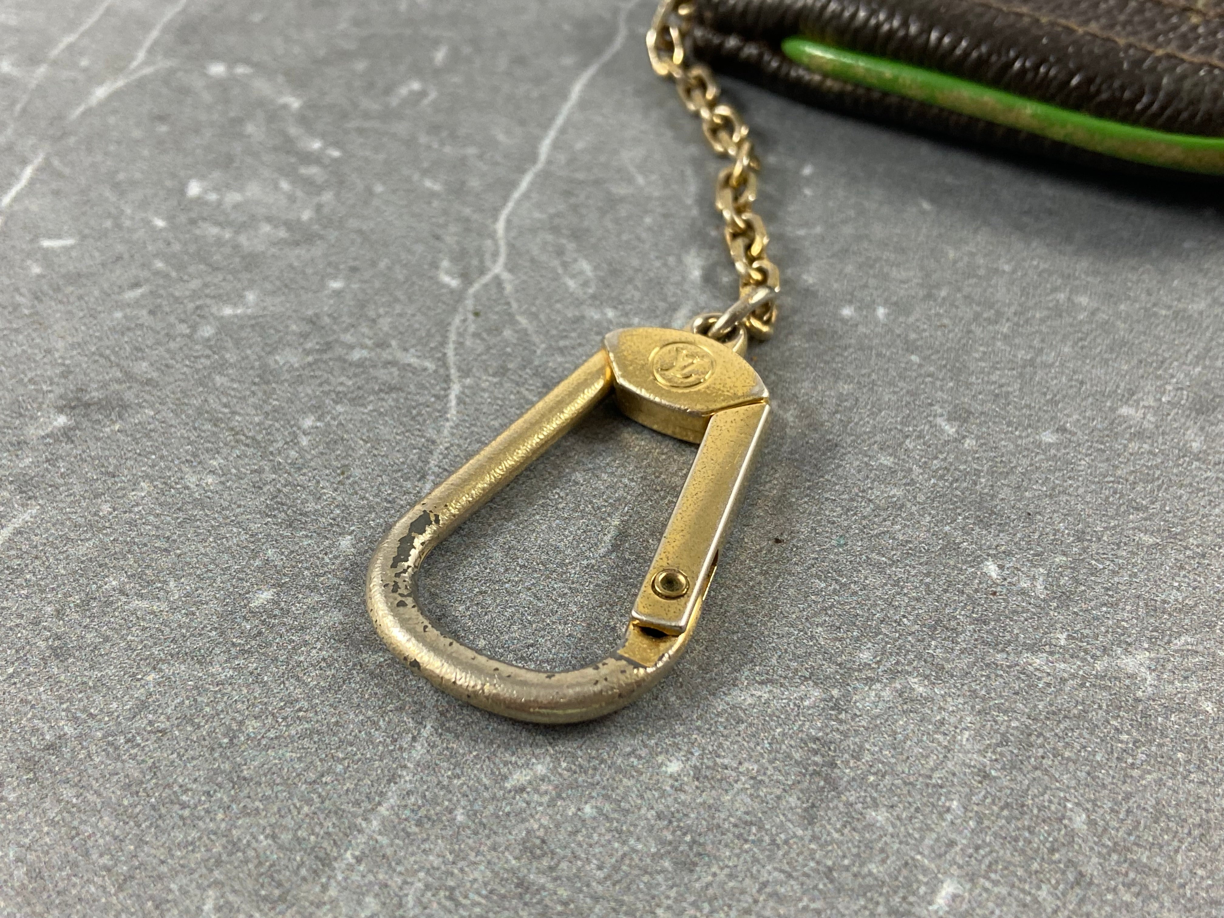 Louis Vuitton Perforated Pochette Cles Key Pouch Monogram Canvas