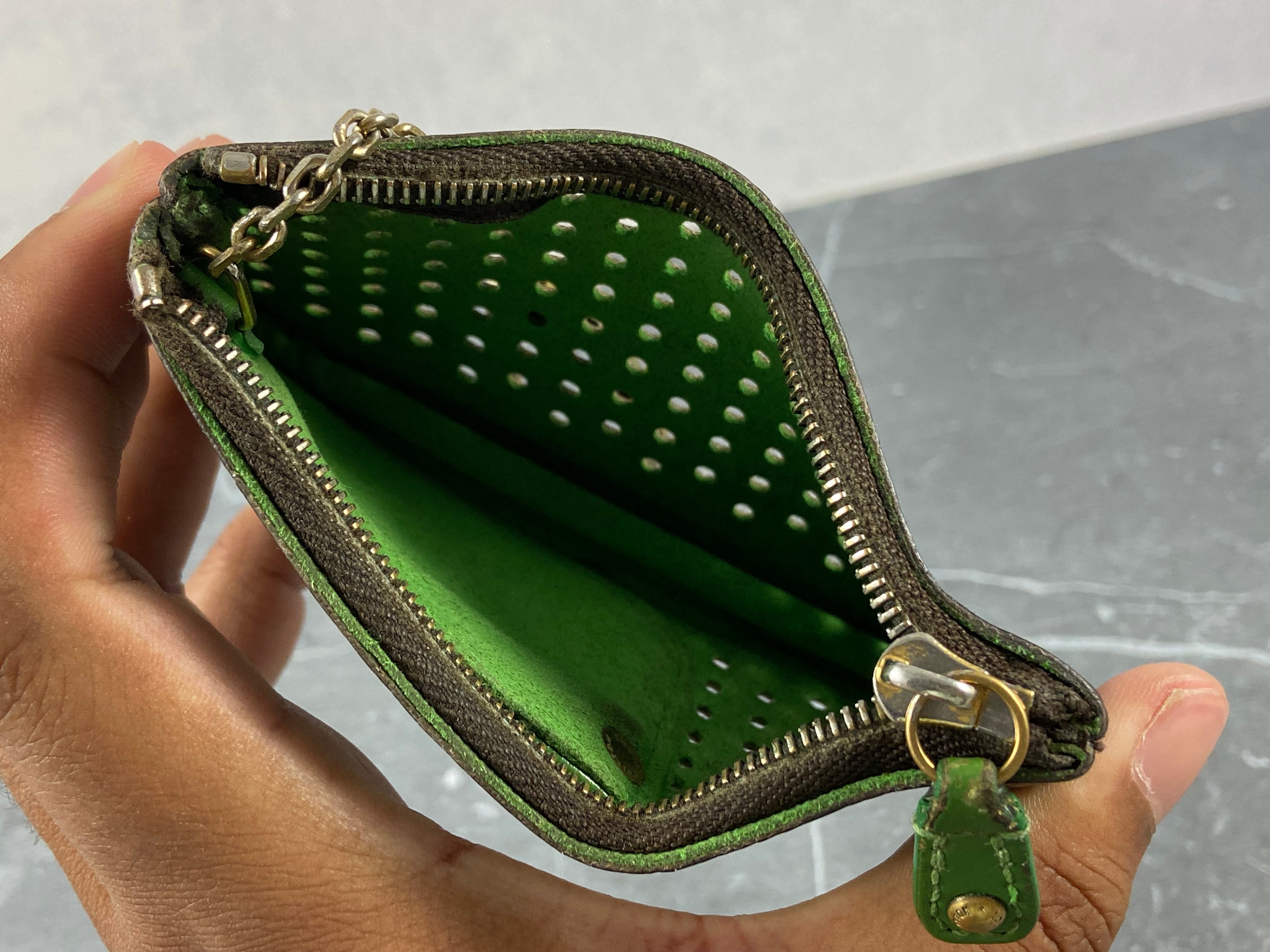 Louis Vuitton Perforated Pochette Cles Key Pouch Monogram Canvas