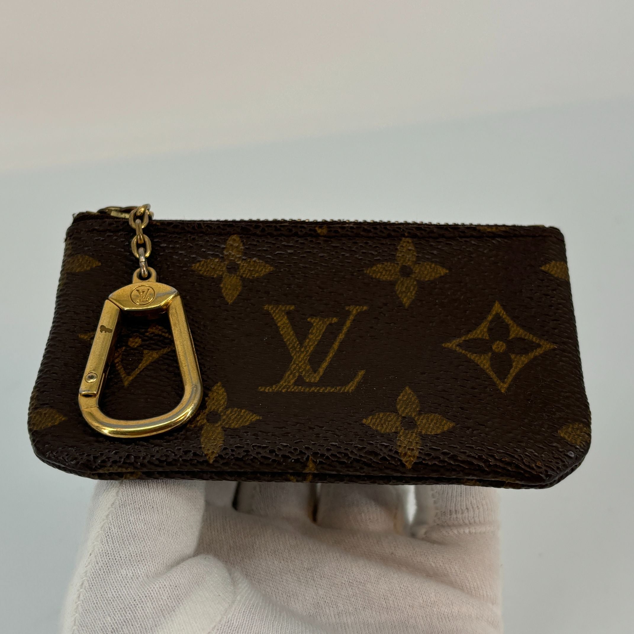 Louis Vuitton Pochette Cles Key Pouch Monogram Canvas