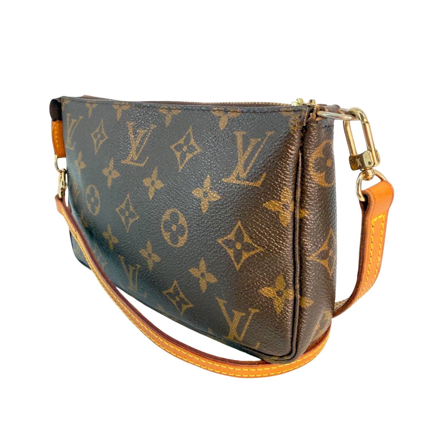 Louis Vuitton Pochette Accessoires Braun Monogram Canvas