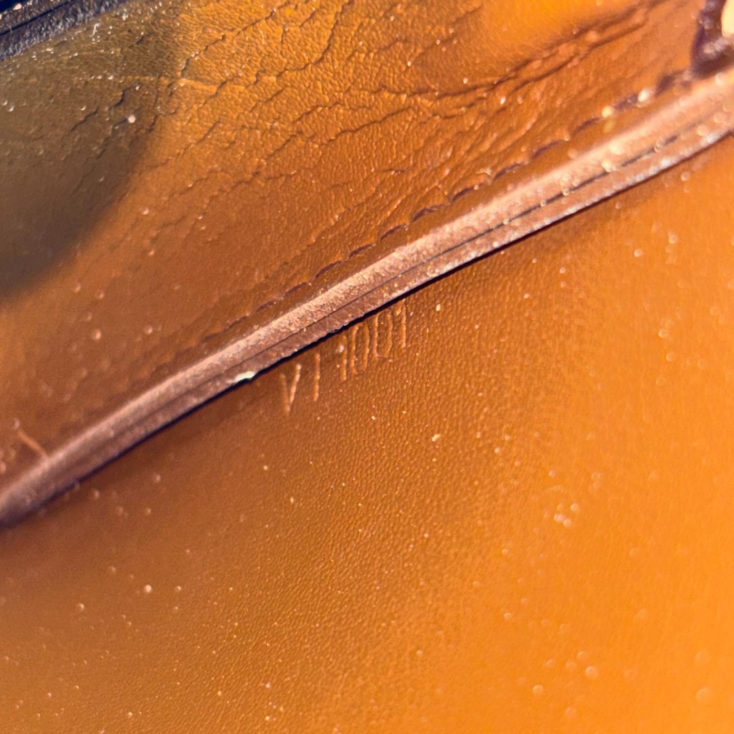 Louis Vuitton Pochette Lexington Brown Vernis Leather