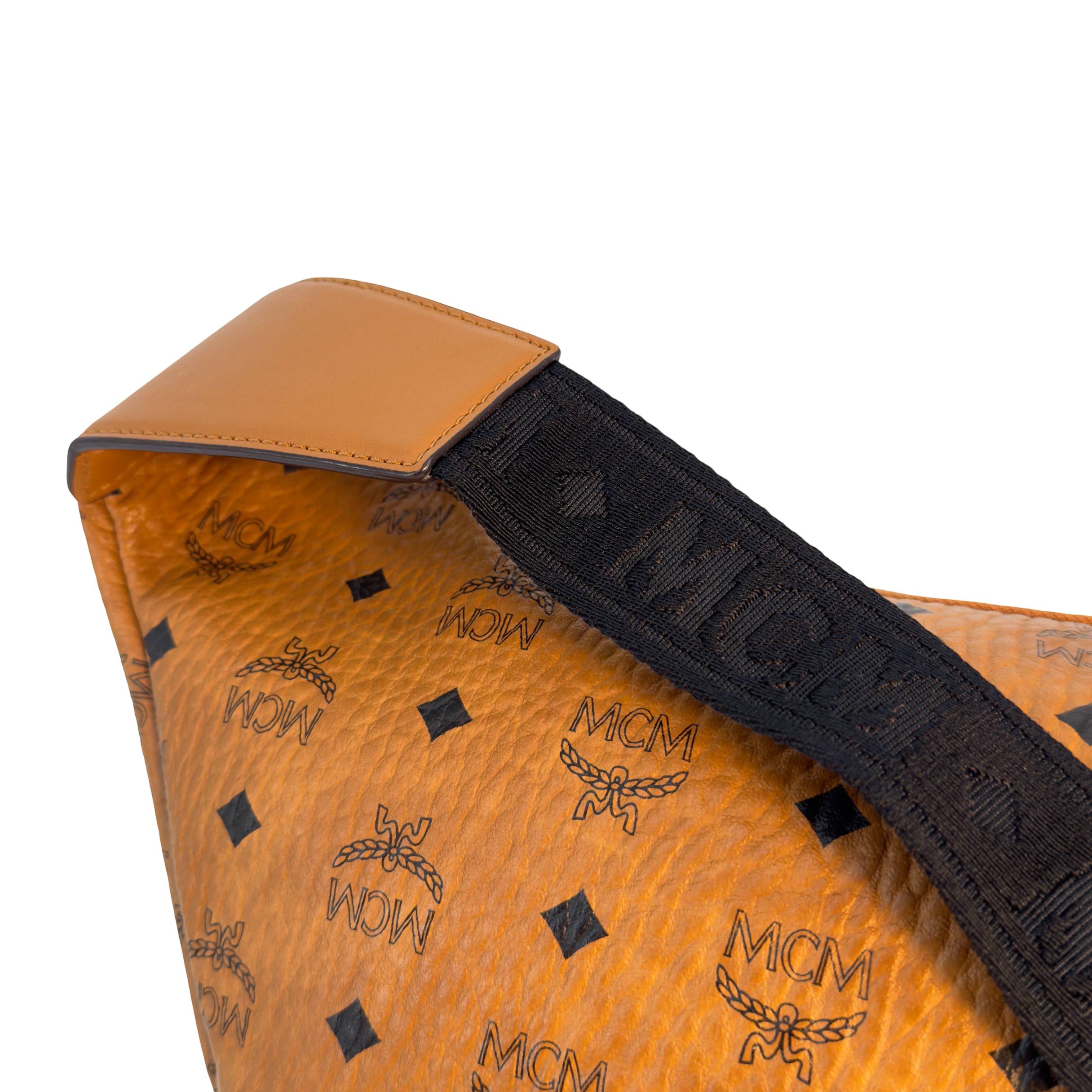 MCM Studded Fursten Bum Bag Braun Visetos Monogram