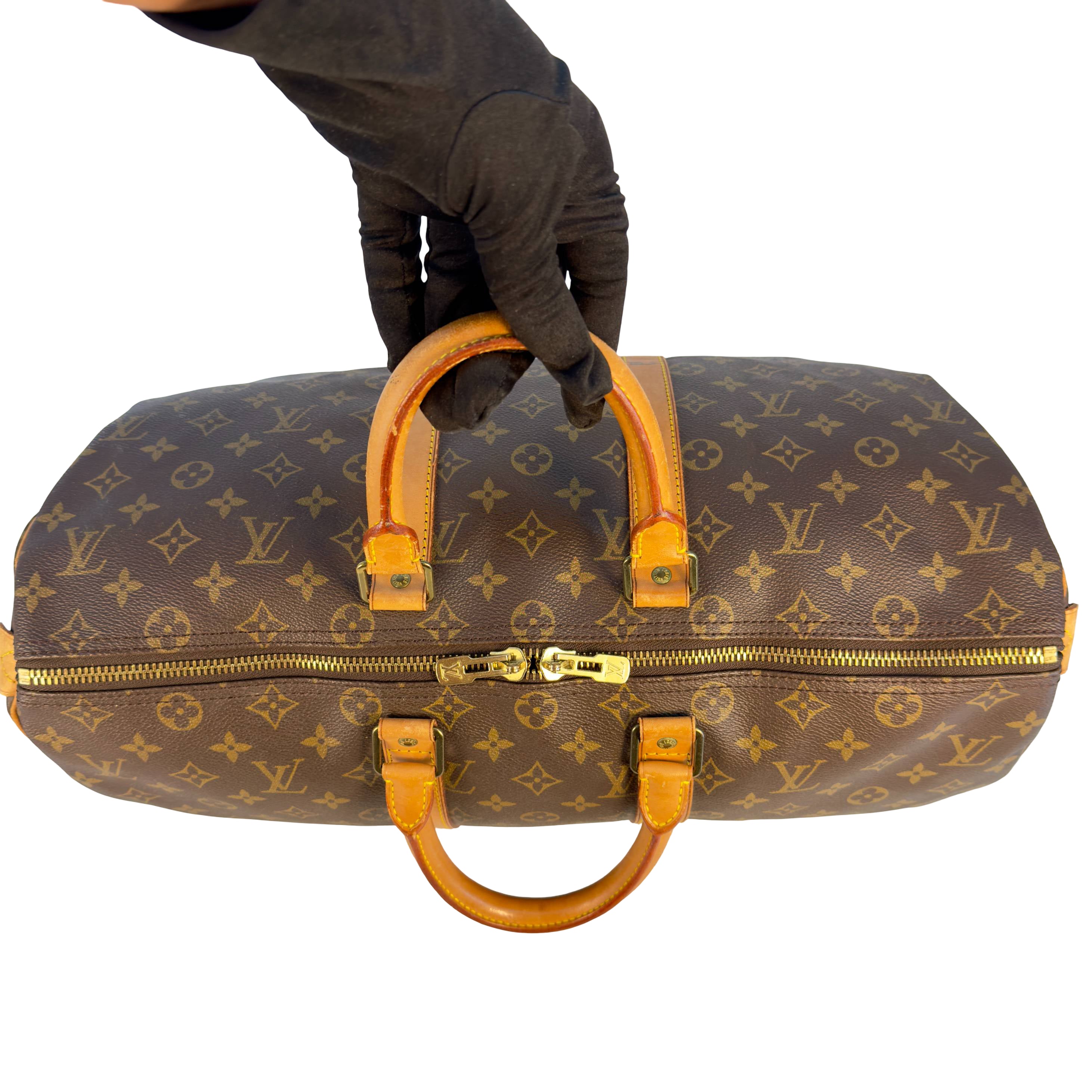 Louis Vuitton Keepall 45 Braun Monogram Canvas