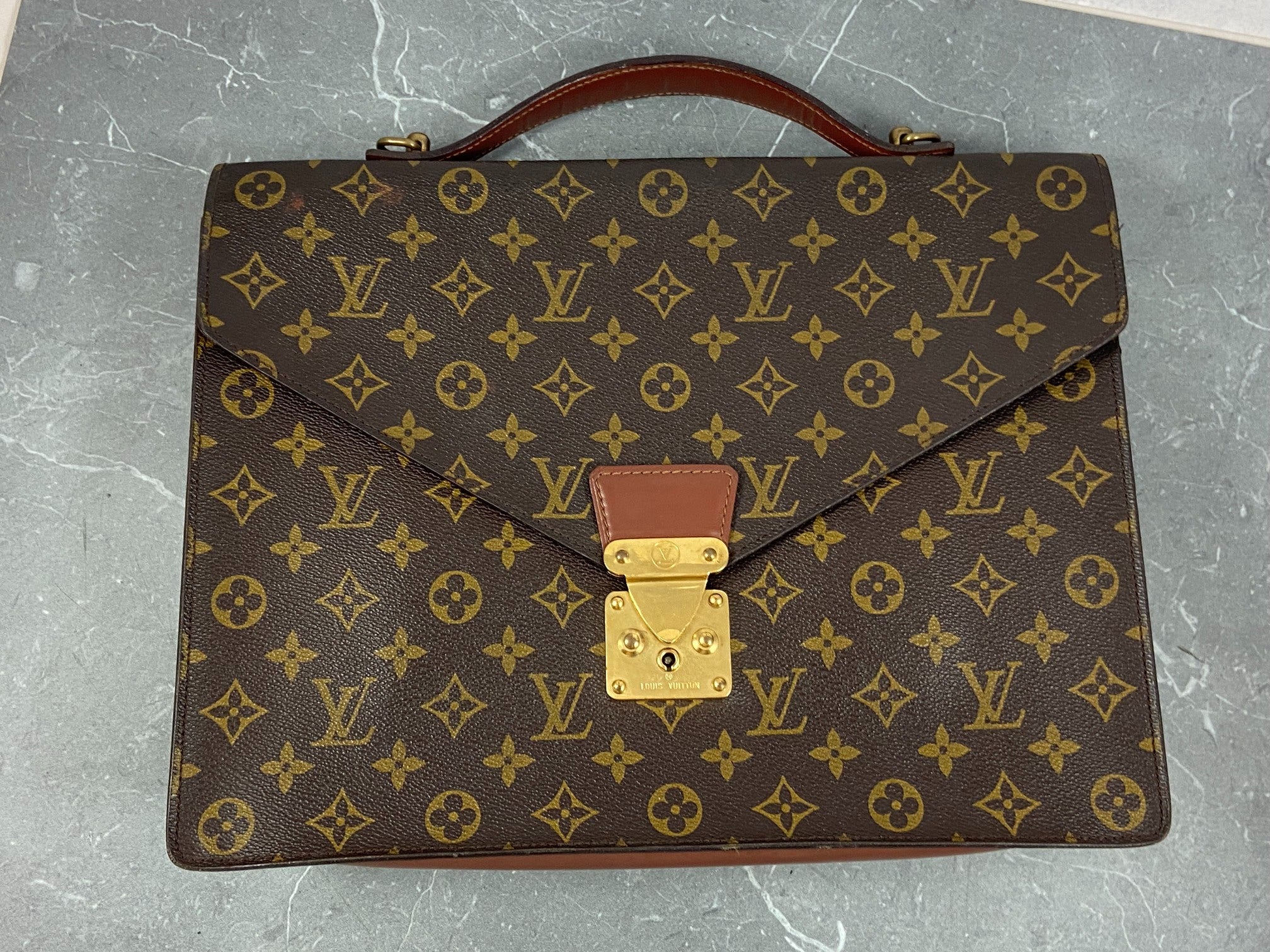 Louis Vuitton Monogram Canvas Briefcase Bag