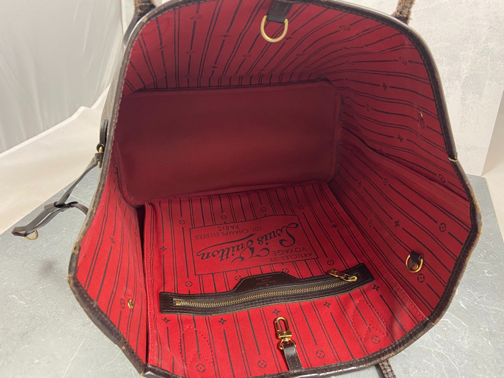 Louis Vuitton Neverfull MM Damier Ebene Canvas