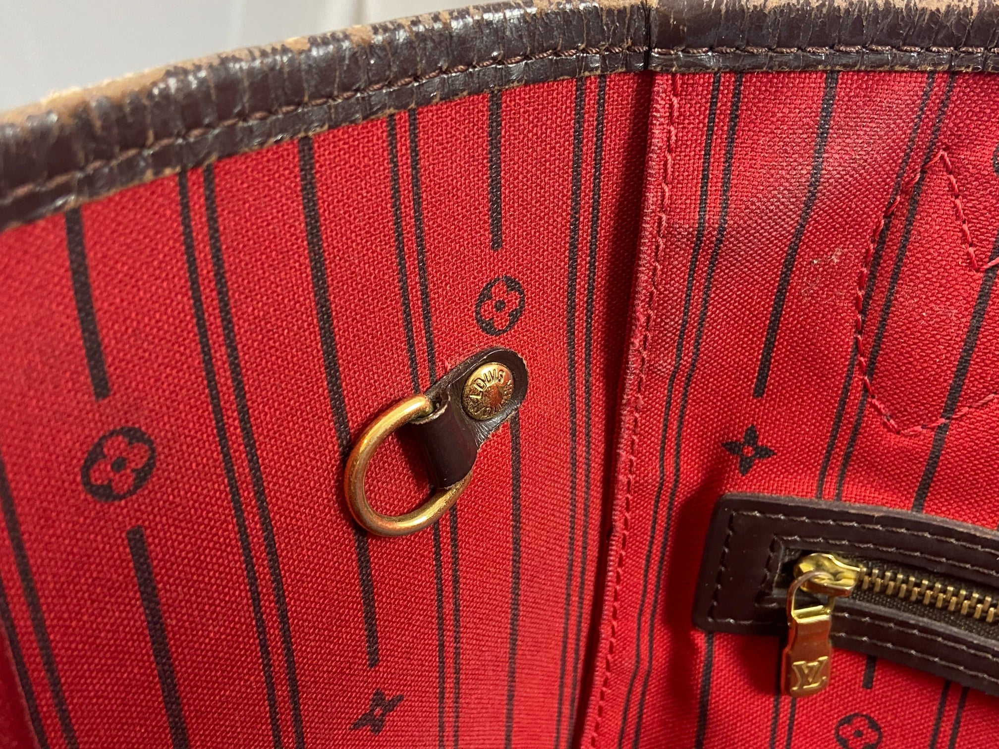 Louis Vuitton Neverfull MM Damier Ebene Canvas