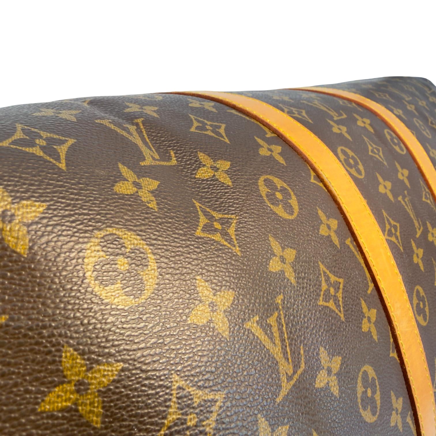 Louis Vuitton Keepall 55 Bandoulière Braun Monogram Canvas