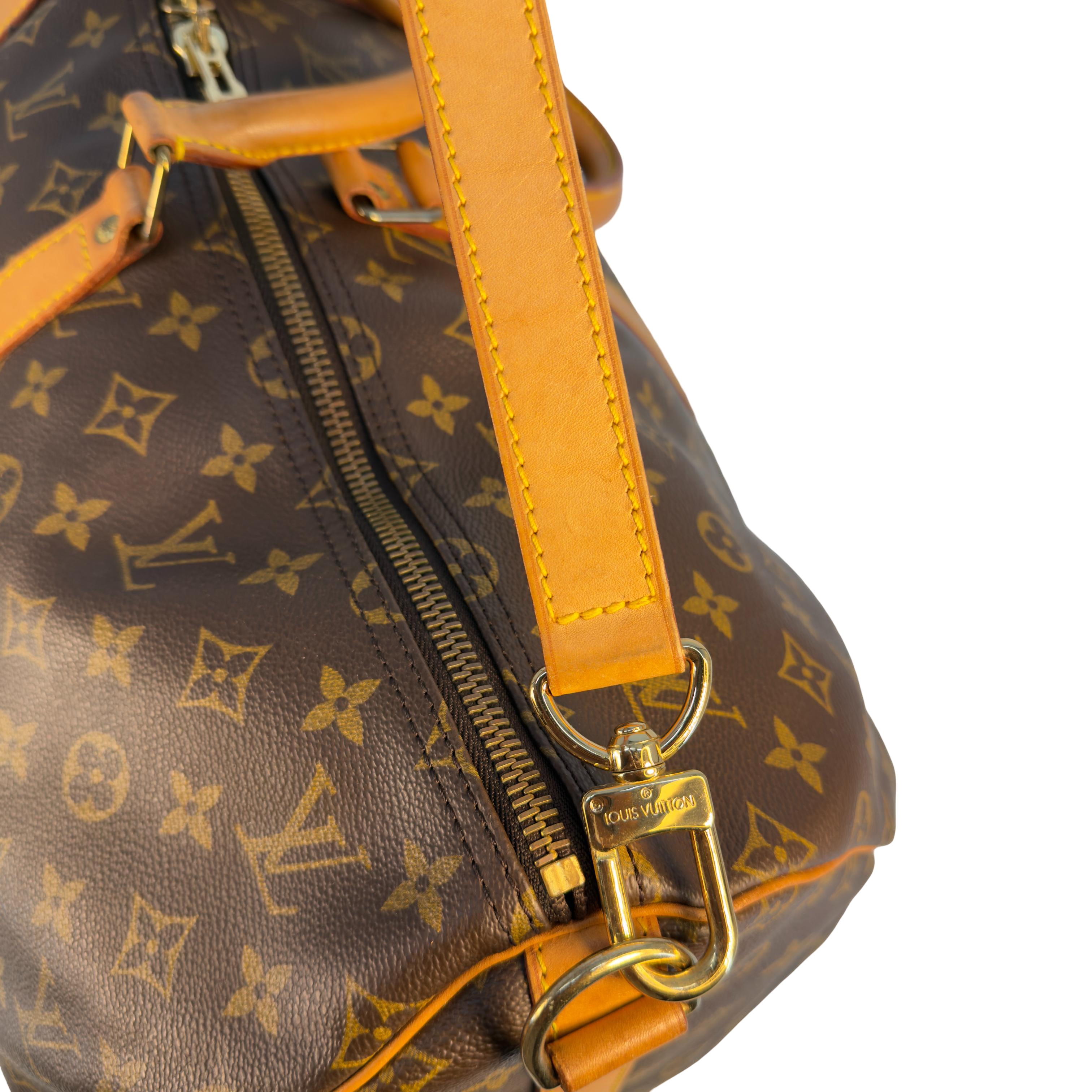 Louis Vuitton Keepall 55 Bandoulière Braun Monogram Canvas