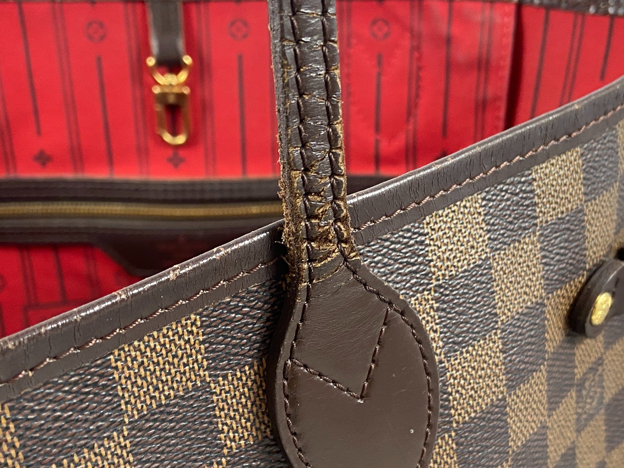 Louis Vuitton Neverfull MM Damier Ebene Canvas