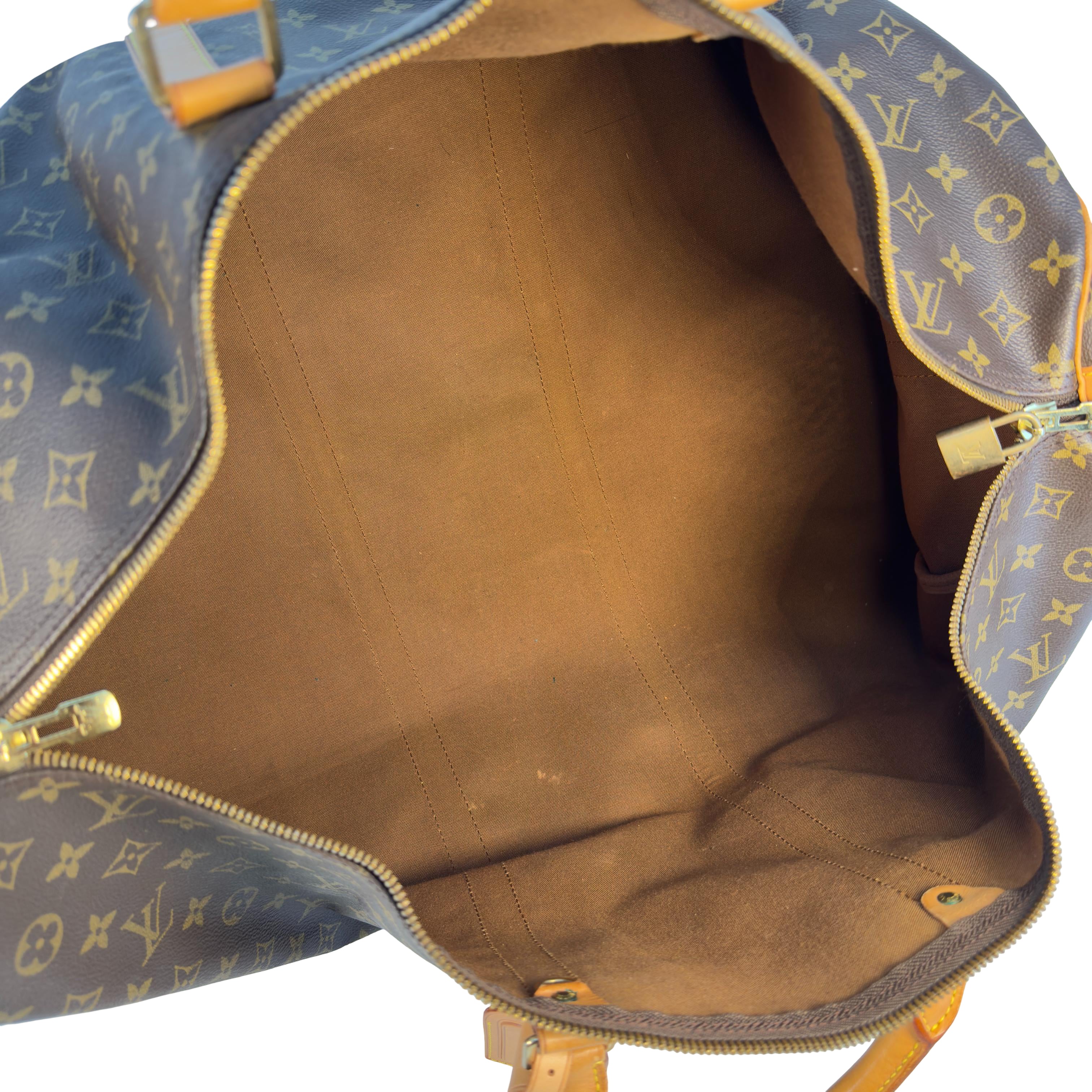 Louis Vuitton Keepall 60 Bandoulière Braun Monogram Canvas