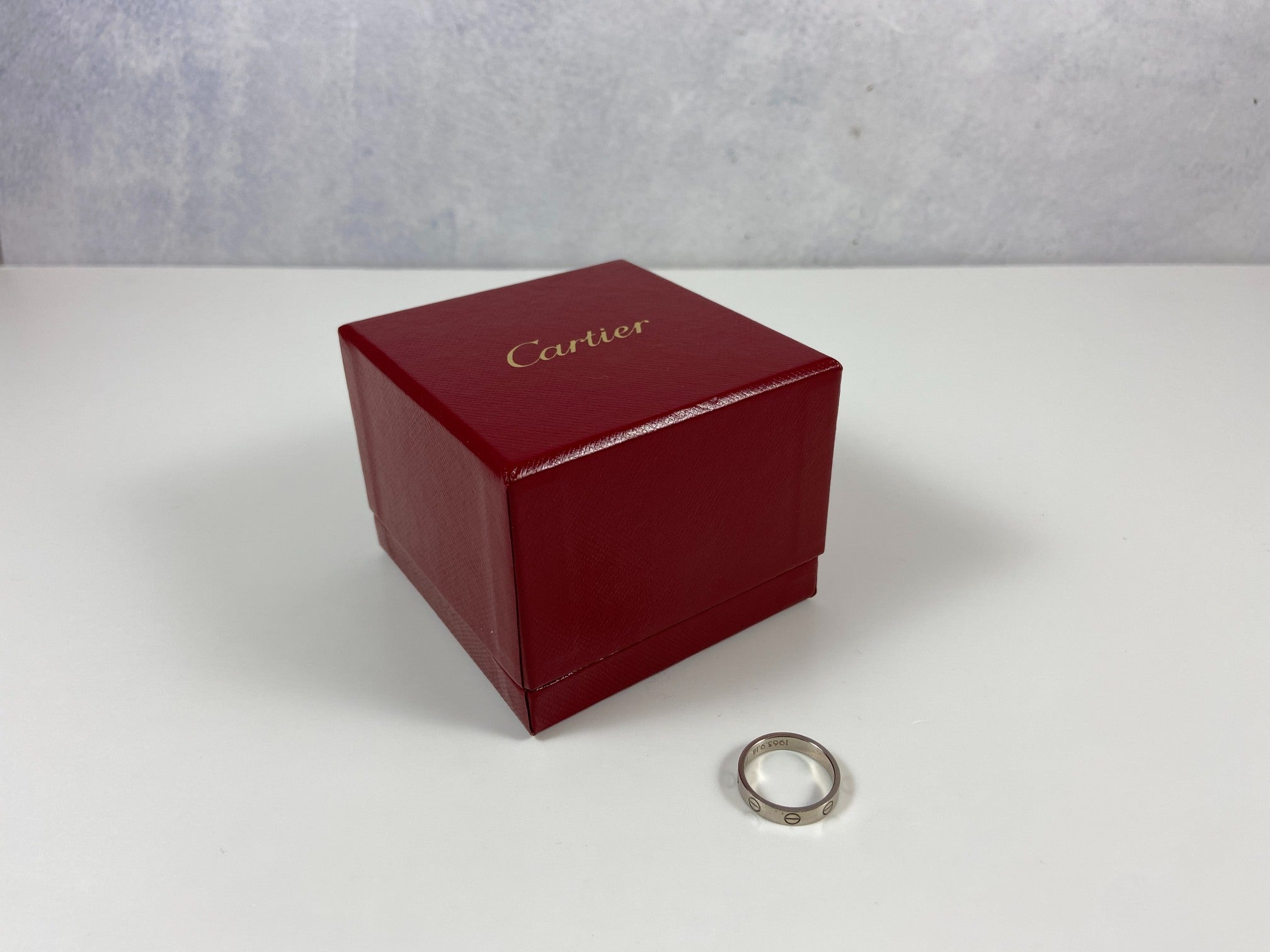 Cartier Love Ring White Gold Size 51 incl. Box