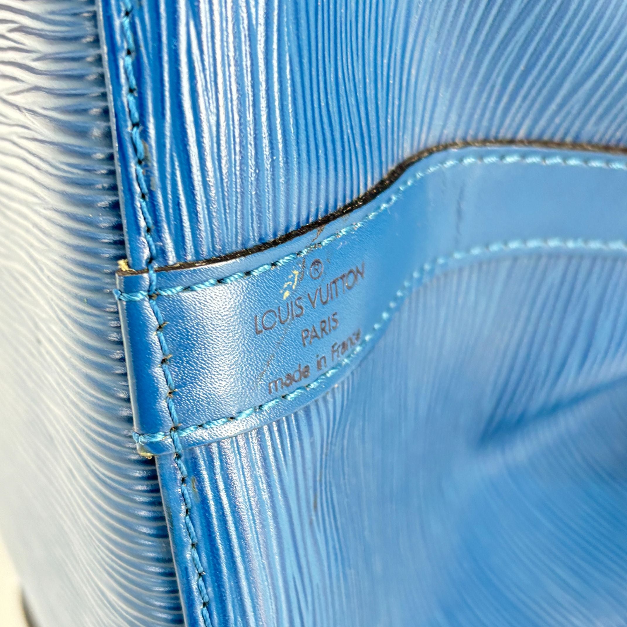 Louis Vuitton Sac Noé Petit Blue Epi Leather