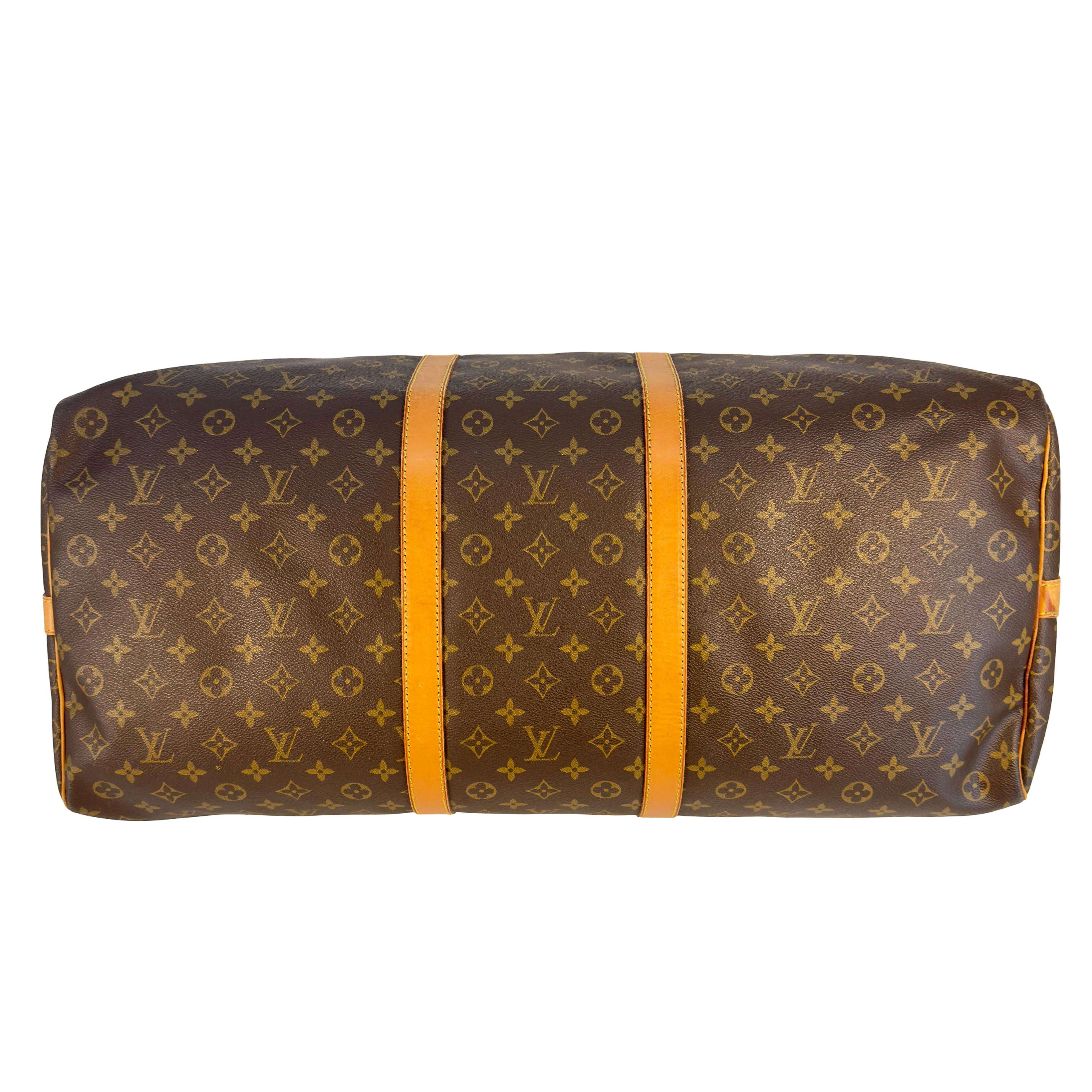 Louis Vuitton Keepall 60 Bandoulière Braun Monogram Canvas