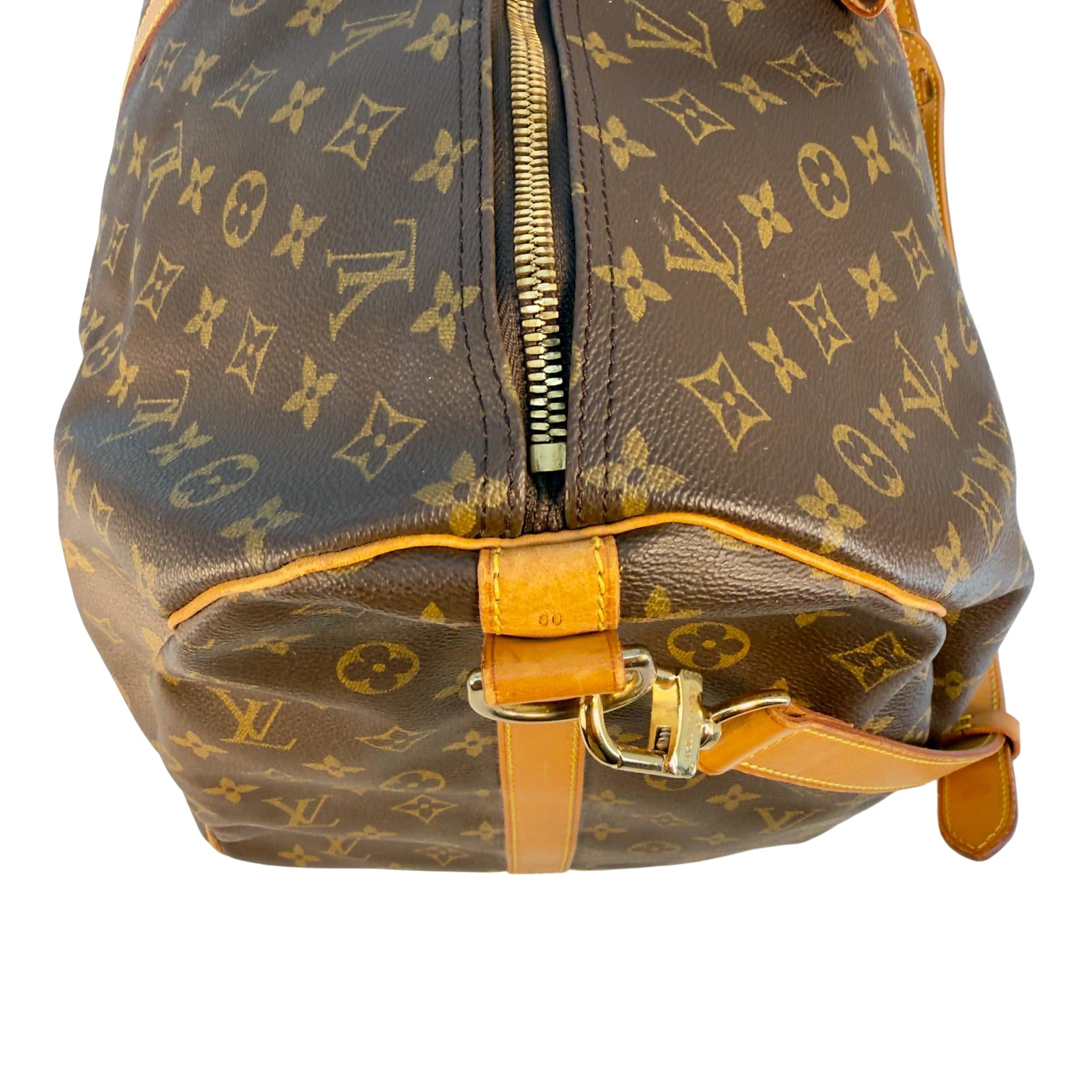 Louis Vuitton Keepall 60 Bandoulière Braun Monogram Canvas