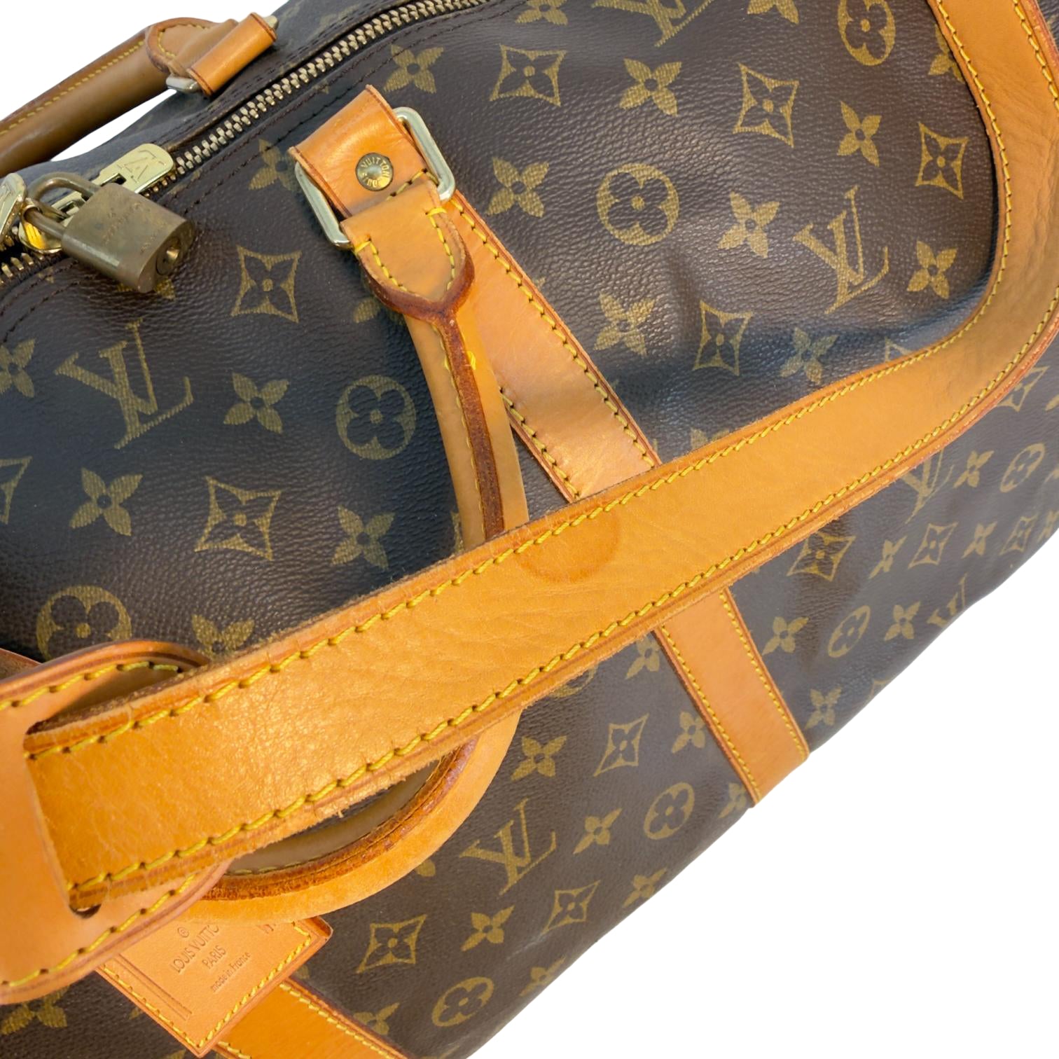 Louis Vuitton Keepall 60 Bandoulière Braun Monogram Canvas