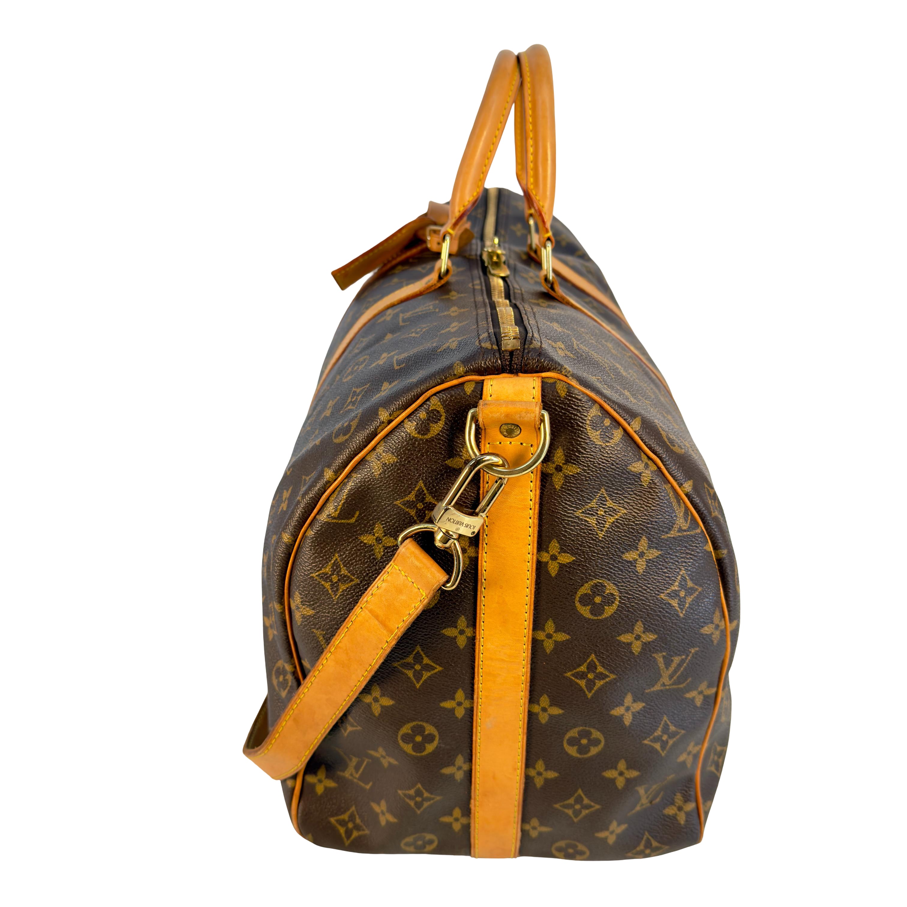 Louis Vuitton Keepall 50 Bandoulière Braun Monogram Canvas