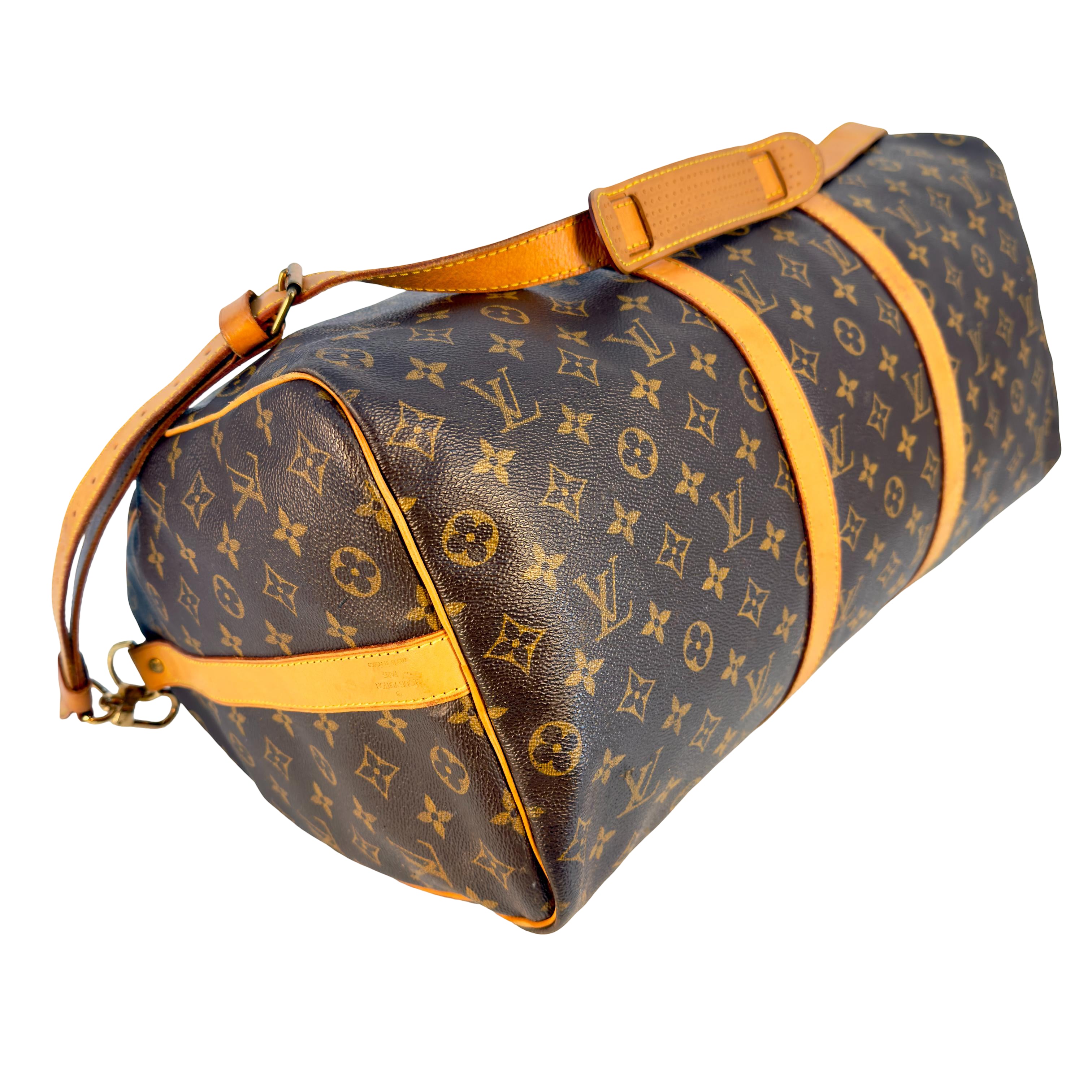 Louis Vuitton Keepall 50 Bandoulière Braun Monogram Canvas