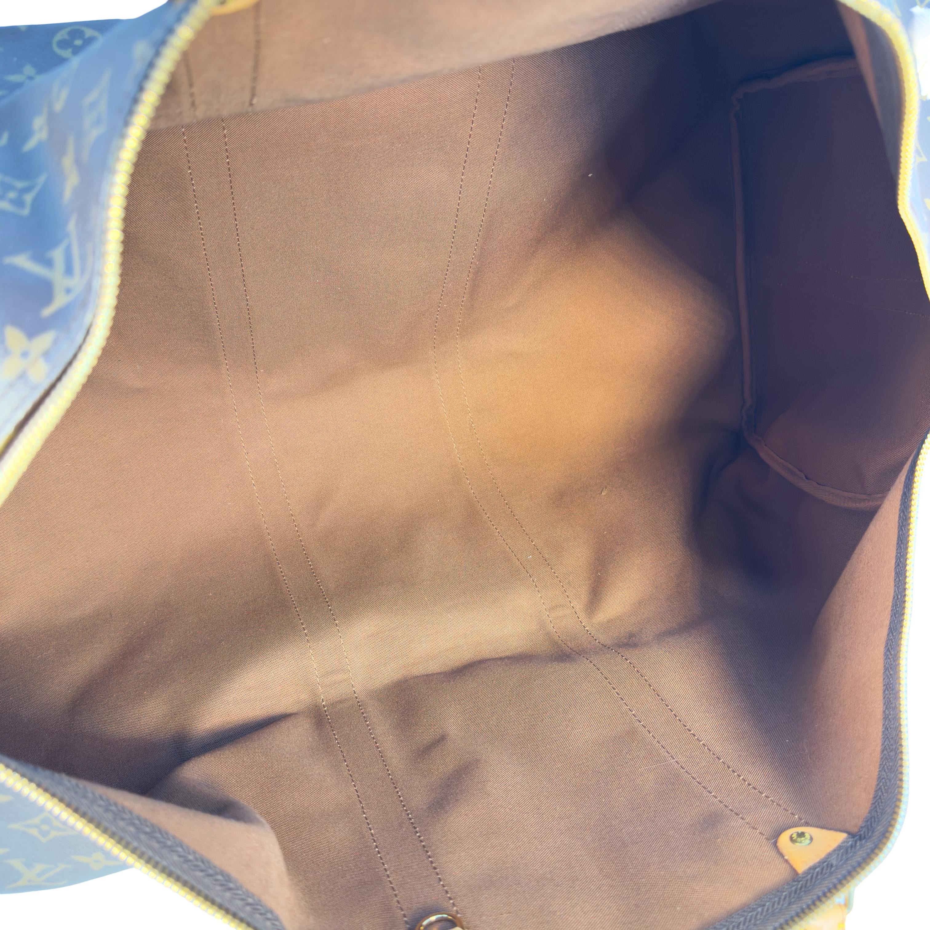 Louis Vuitton Keepall 60 Bandoulière Braun Monogram Canvas