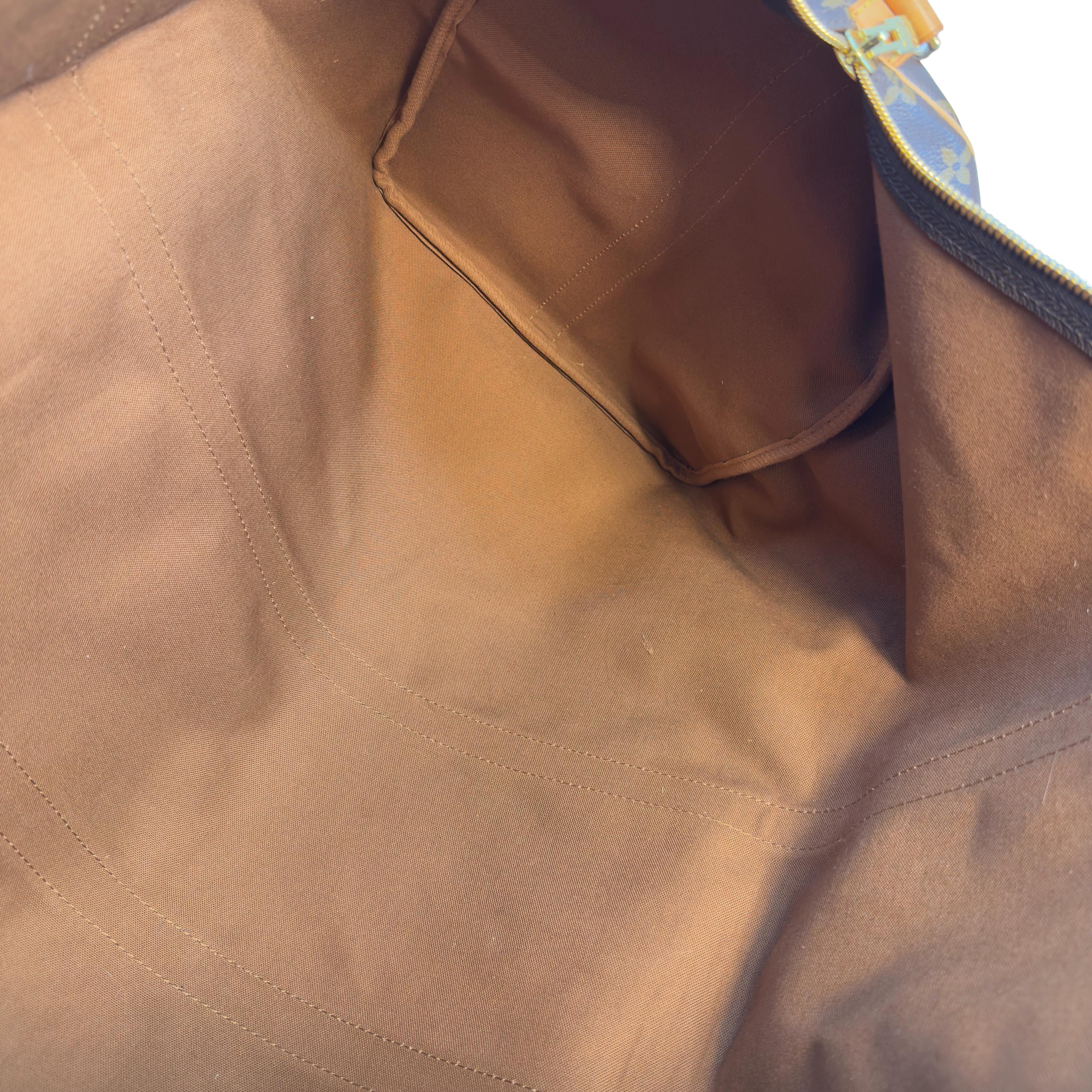 Louis Vuitton Keepall 60 Bandoulière Braun Monogram Canvas