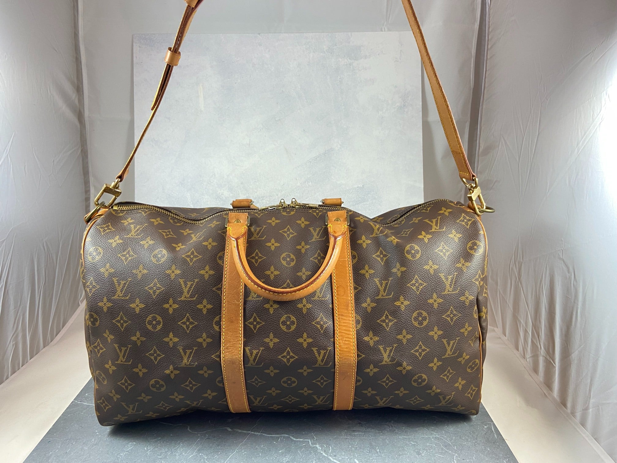 Louis Vuitton Keepall 50 Bandoulière Monogram Canvas
