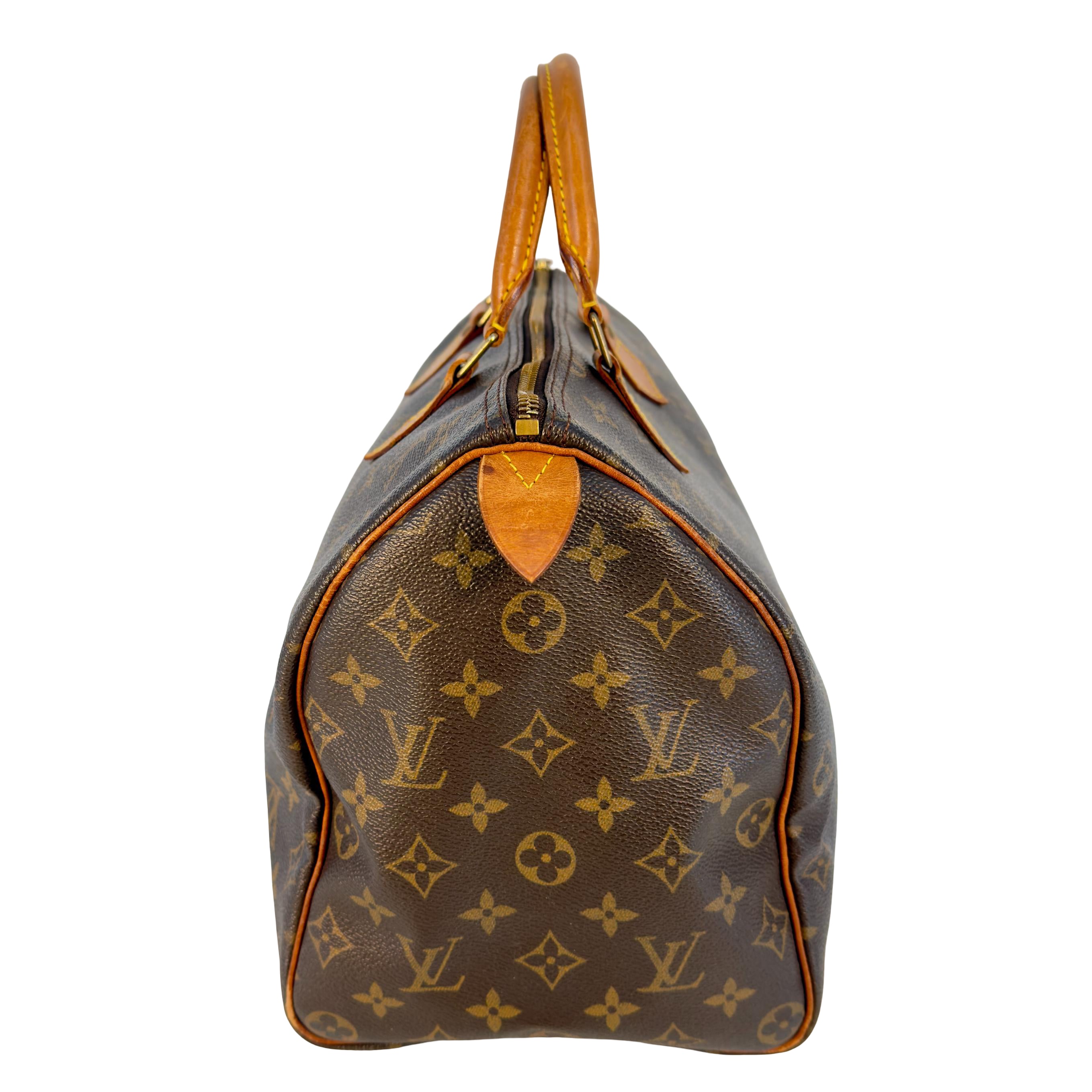Louis Vuitton Speedy 35 Braun Monogram Canvas