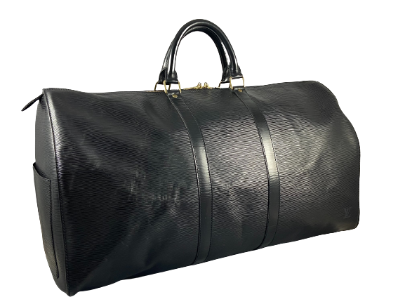 Louis Vuitton Keepall 55 Black Epi Leather
