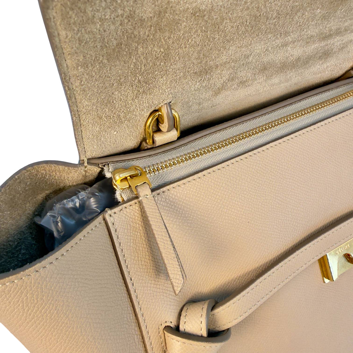 Celine Belt Bag Beige Calfskin