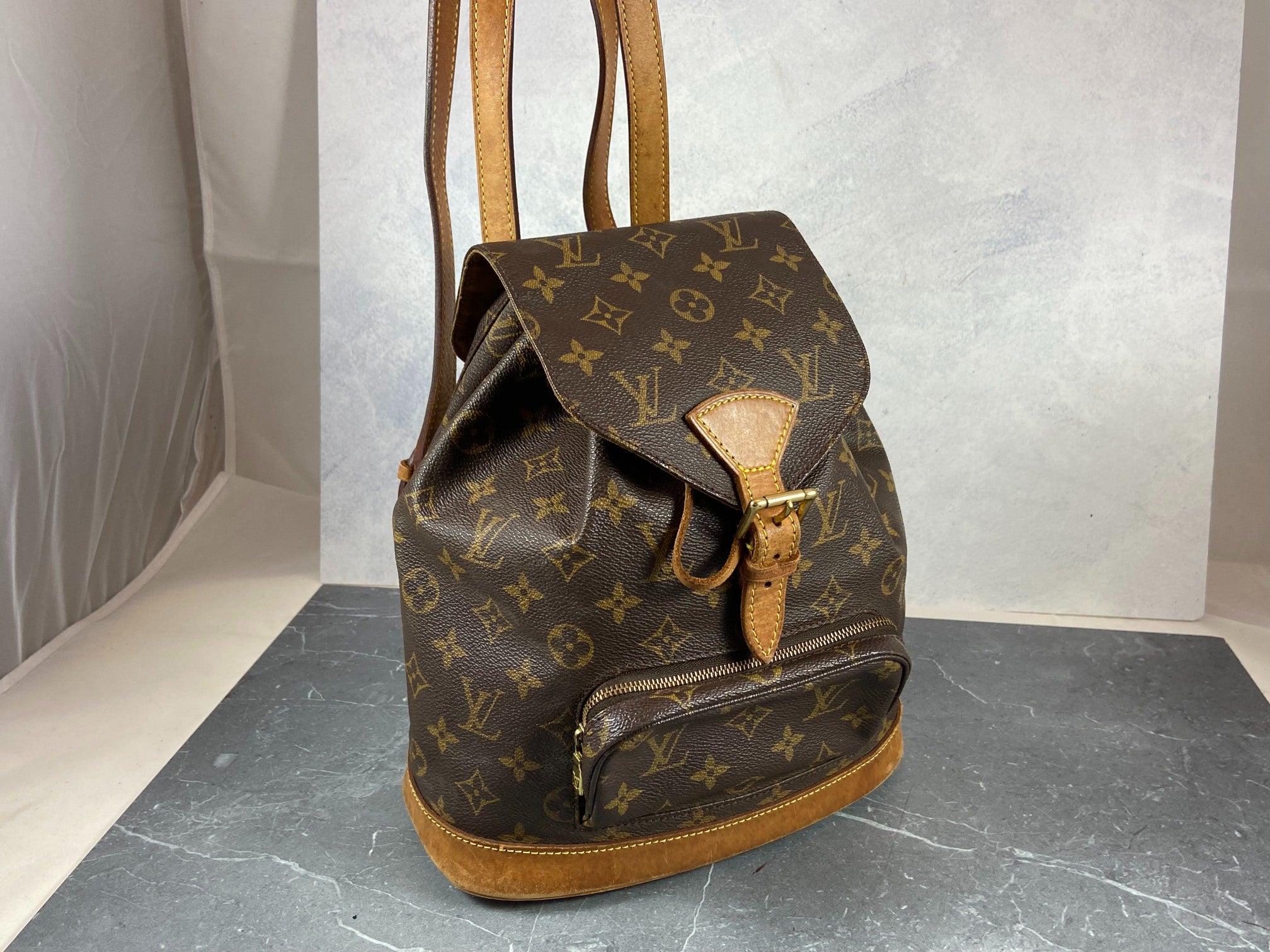 Louis Vuitton Montsouris MM Backpack Monogram Canvas