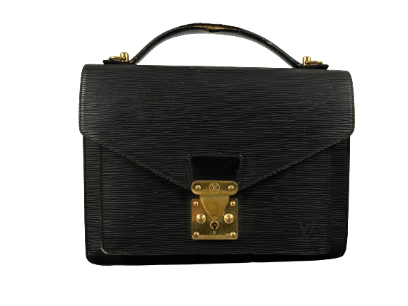 Louis Vuitton Monceau 28 Black Epi Leather