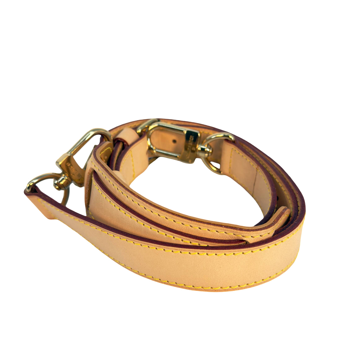 Louis Vuitton Keepall Strap Schulterband Braun Vachetta Leder
