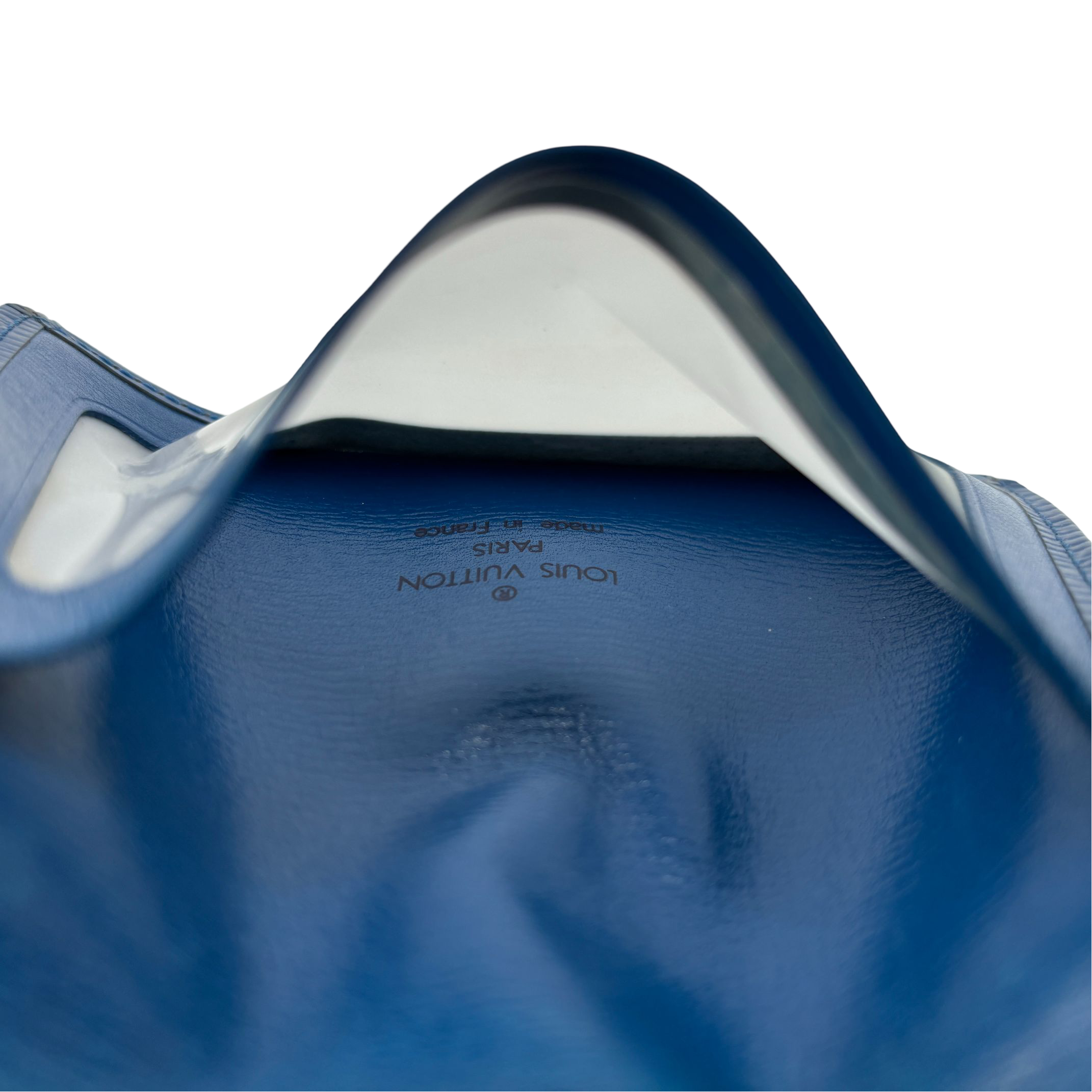 Louis Vuitton Card Case Blue Epi Leather