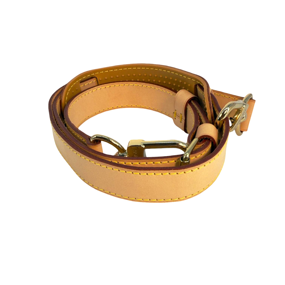 Louis Vuitton Keepall Strap Schulterband Braun Vachetta Leder