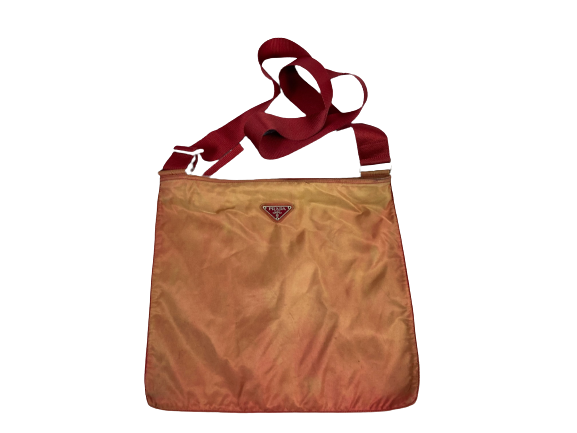 Prada Nylon Shoulder / Messenger Bag Black