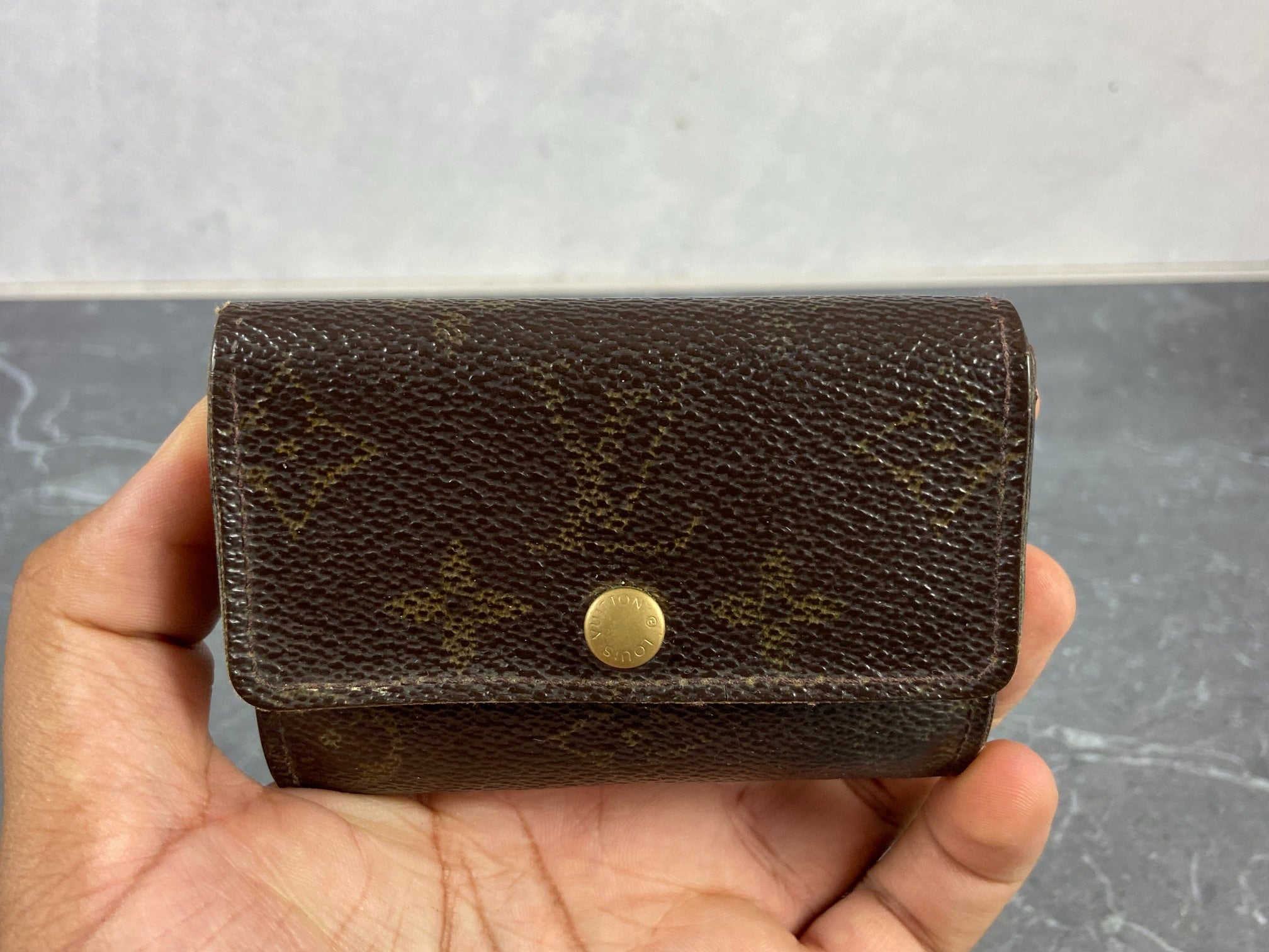 Louis Vuitton Small Wallet / Card Case Monogram Canvas