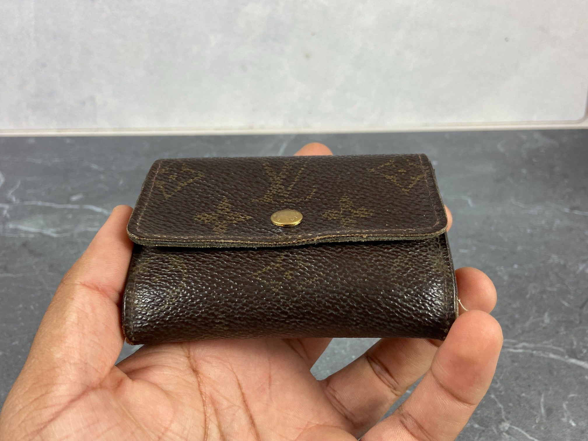 Louis Vuitton Small Wallet / Card Case Monogram Canvas