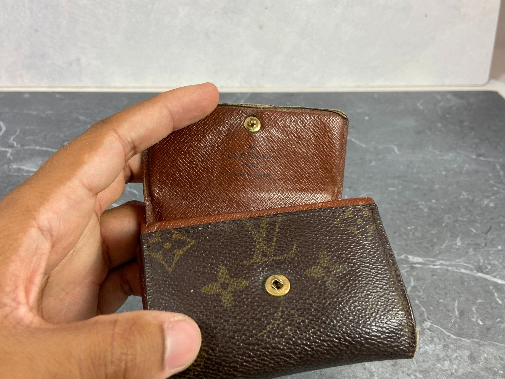 Louis Vuitton Small Wallet / Card Case Monogram Canvas